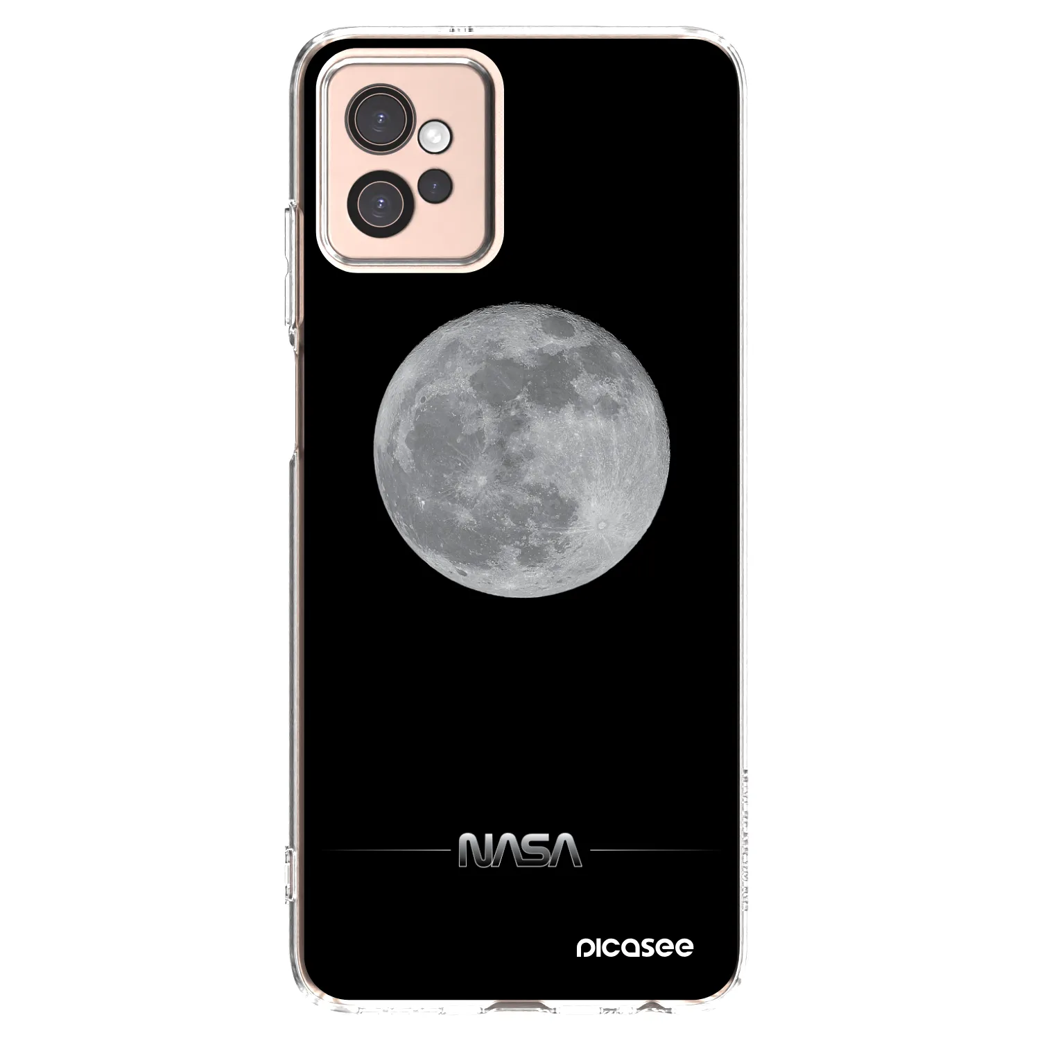 Picasee silikonowe przeźroczyste etui na Motorola Moto G32 - Moon Minimal