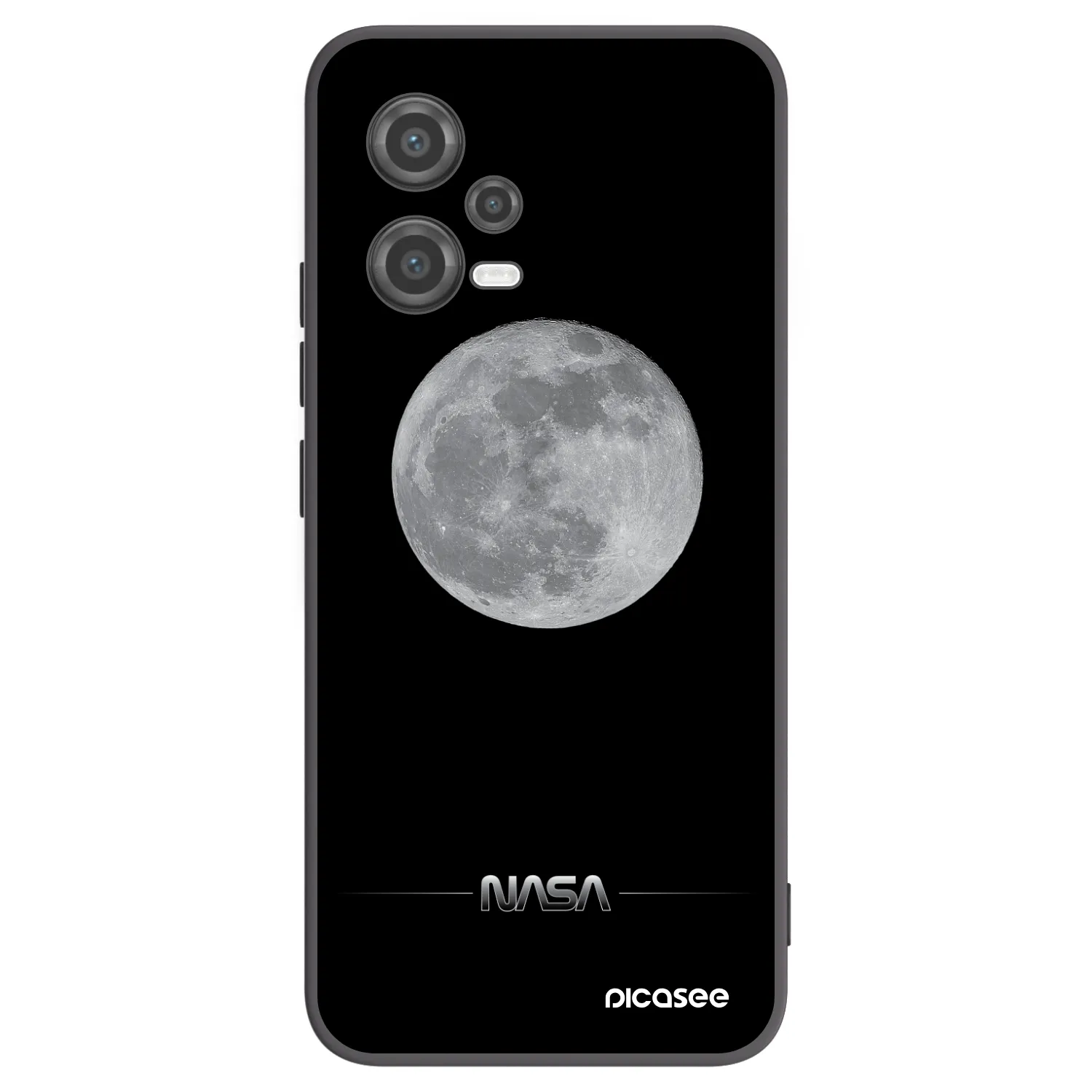 Picasee silikonowe czarne etui na Xiaomi Poco X5 - Moon Minimal