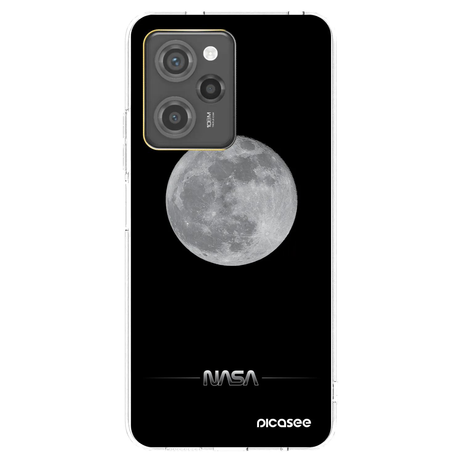 Picasee silikonowe przeźroczyste etui na Xiaomi Poco X5 Pro - Moon Minimal