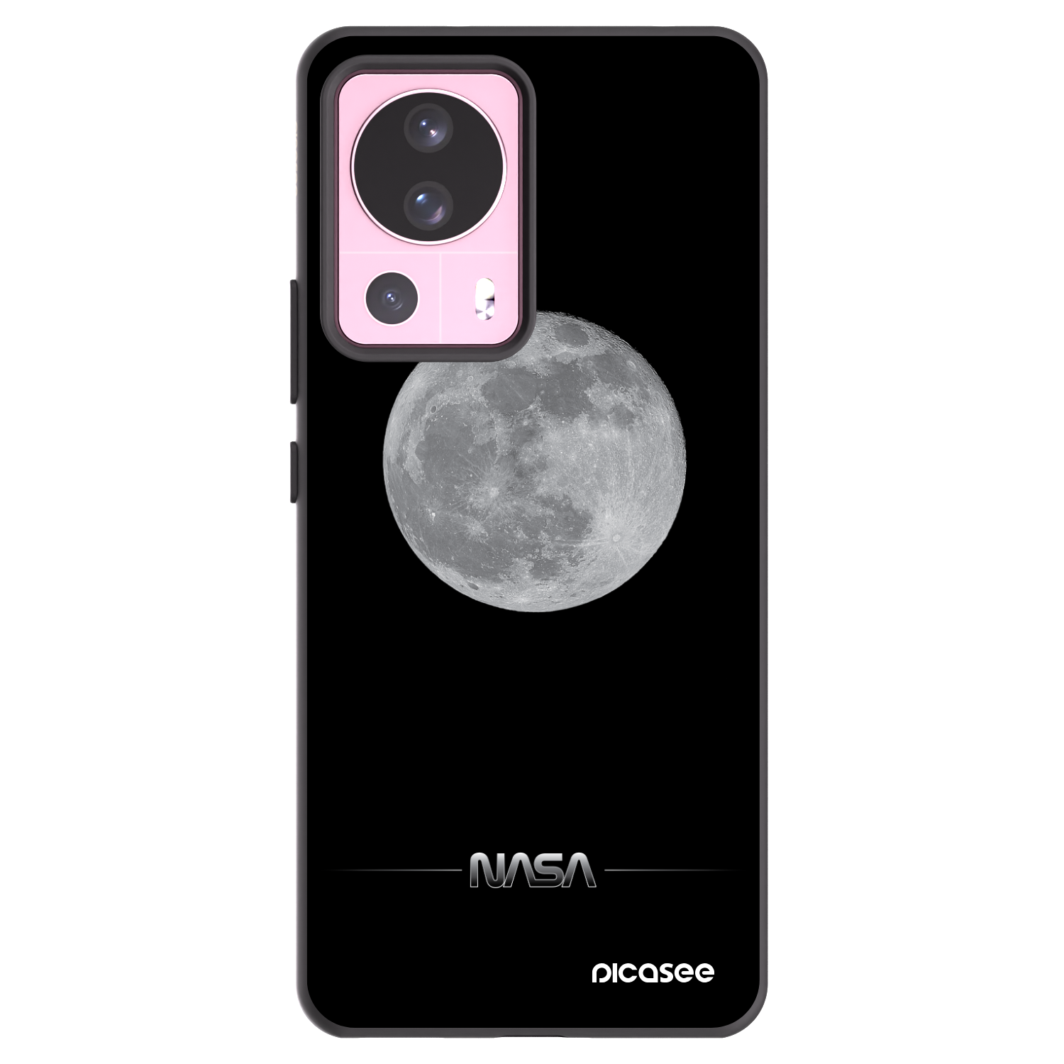 Picasee silikonowe czarne etui na Xiaomi 13 Lite - Moon Minimal