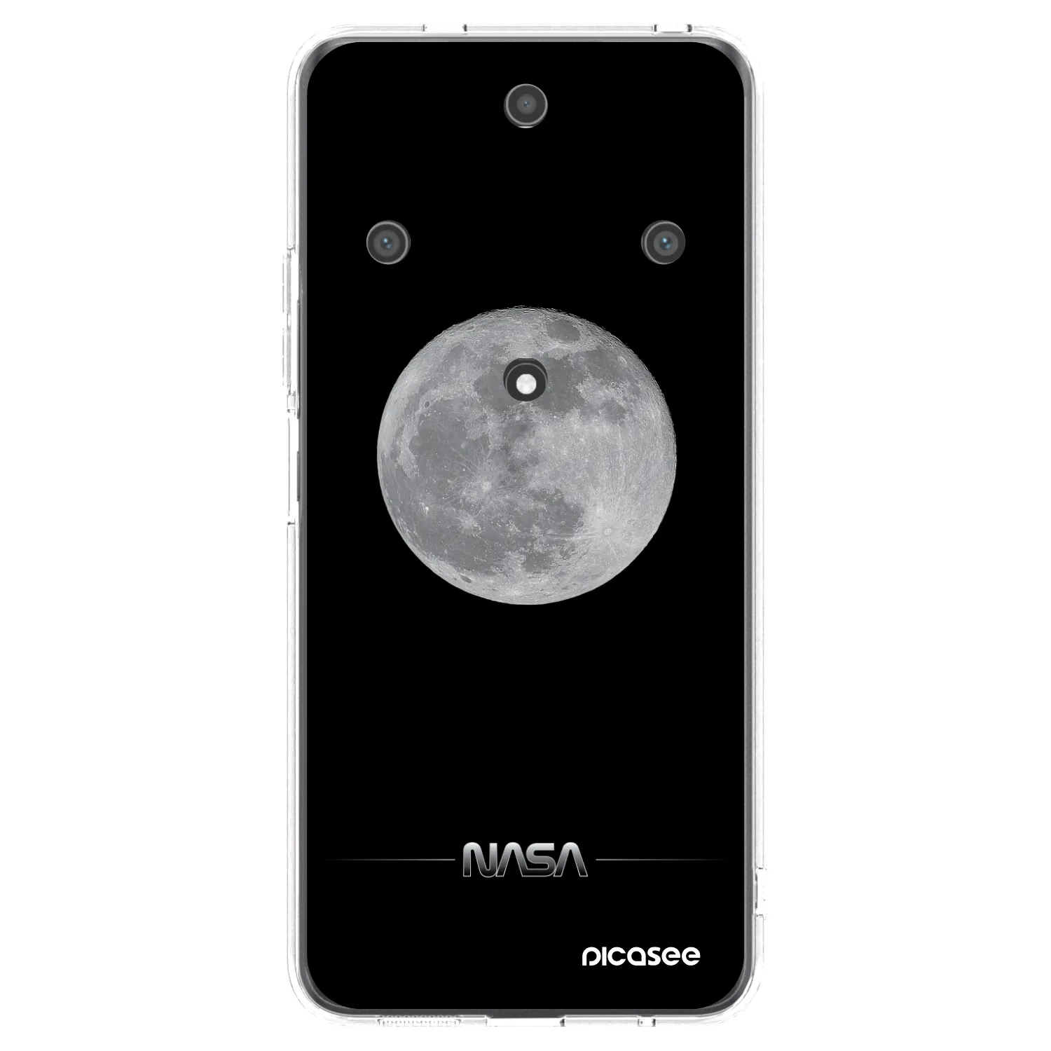 Picasee silikonowe przeźroczyste etui na Honor Magic5 Lite 5G - Moon Minimal