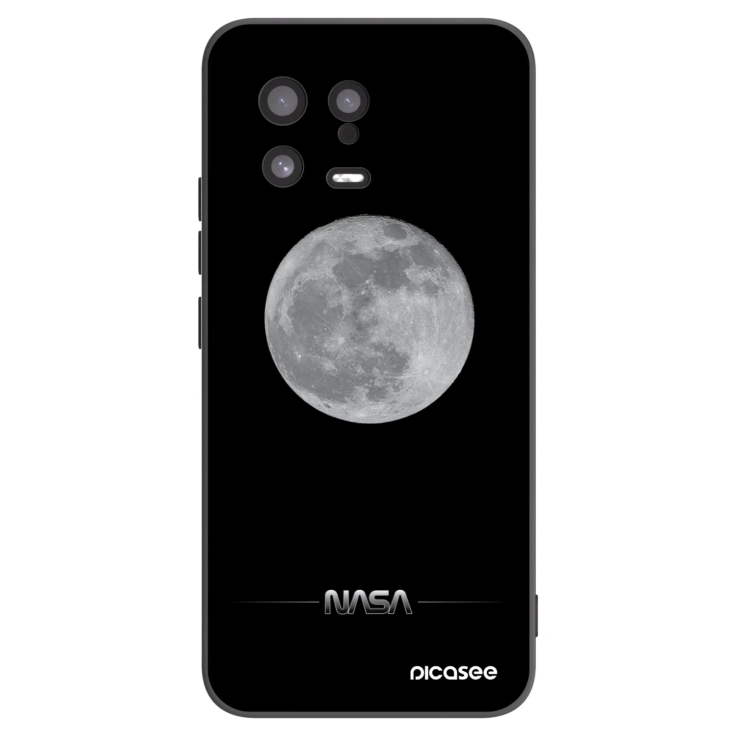 Picasee silikonowe czarne etui na Xiaomi 13 - Moon Minimal
