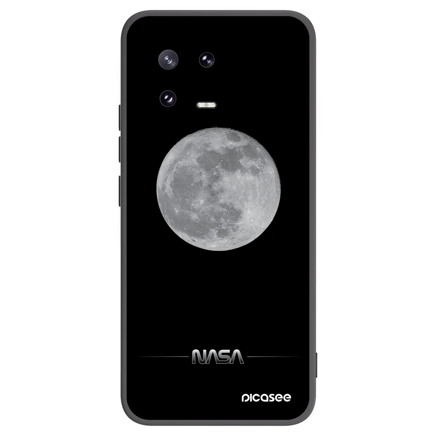 Picasee silikonowe czarne etui na Xiaomi 13 Pro - Moon Minimal