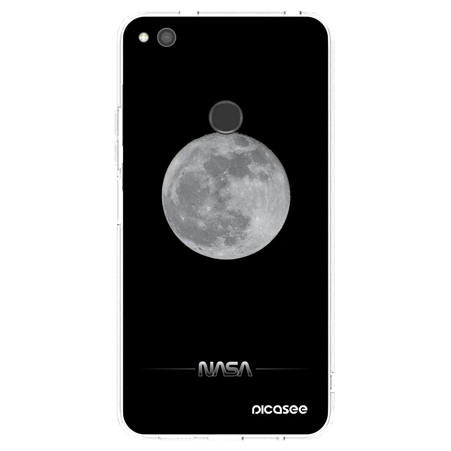 Picasee silikonowe przeźroczyste etui na Huawei P9 Lite 2017 - Moon Minimal