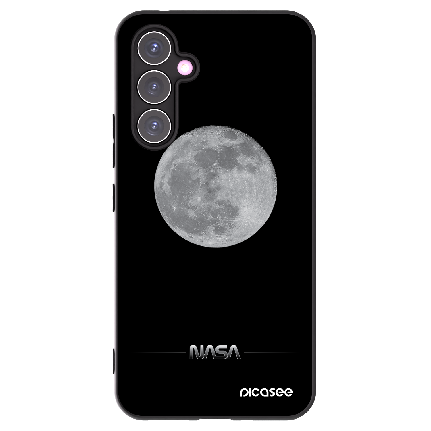 Picasee silikonowe czarne etui na Samsung Galaxy A54 5G A546B - Moon Minimal