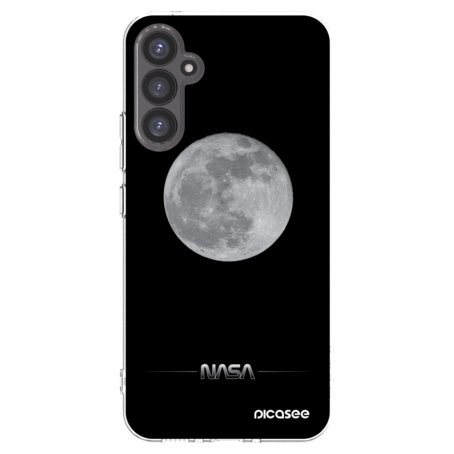 Picasee silikonowe przeźroczyste etui na Samsung Galaxy A34 5G A346B - Moon Minimal