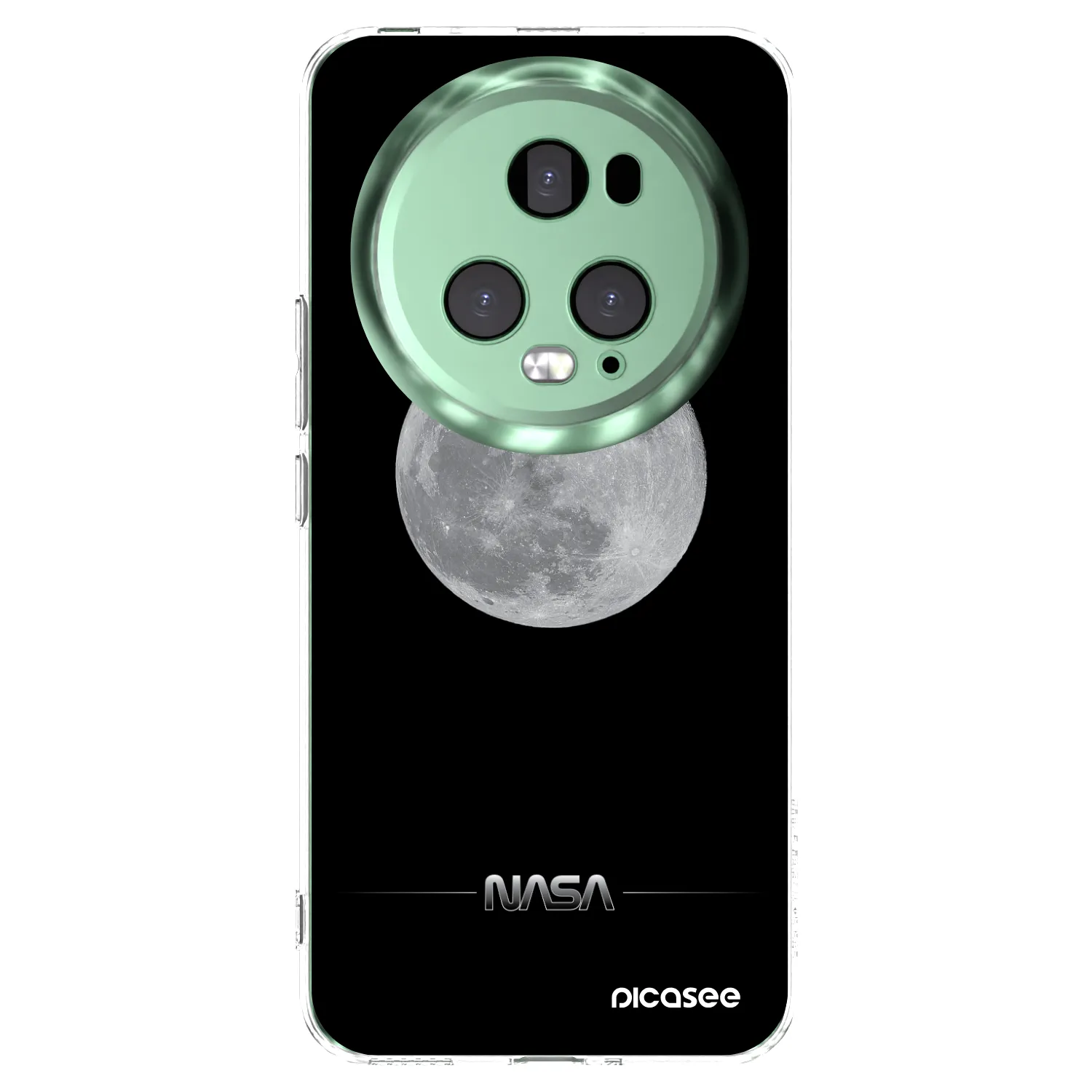 Picasee silikonowe przeźroczyste etui na Honor Magic5 Pro - Moon Minimal