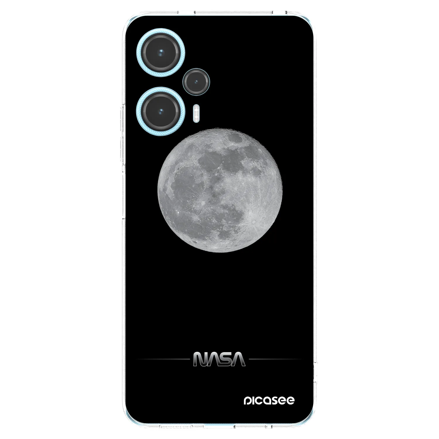 Picasee silikonowe przeźroczyste etui na Xiaomi Poco F5 - Moon Minimal