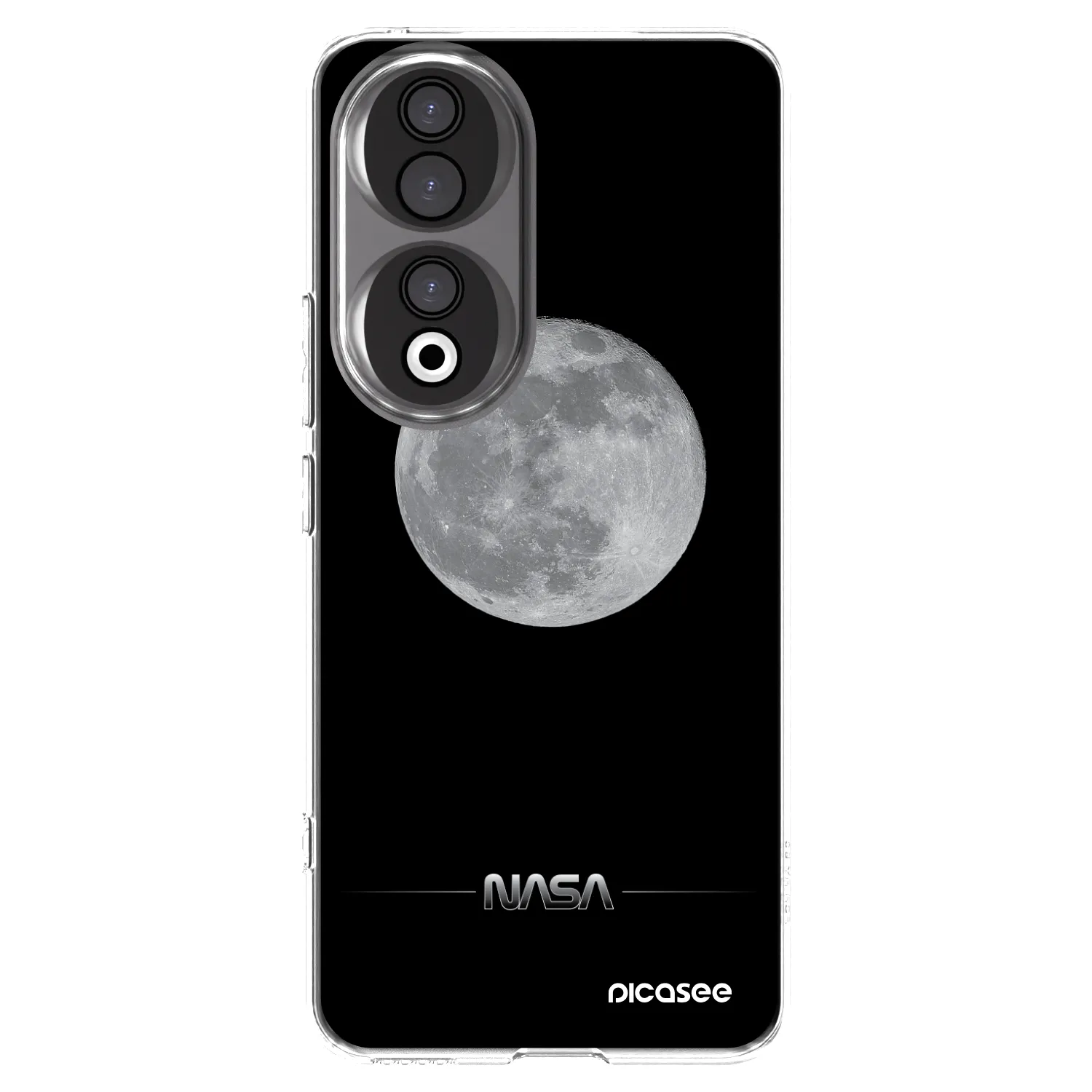 Picasee silikonowe przeźroczyste etui na Honor 90 5G - Moon Minimal