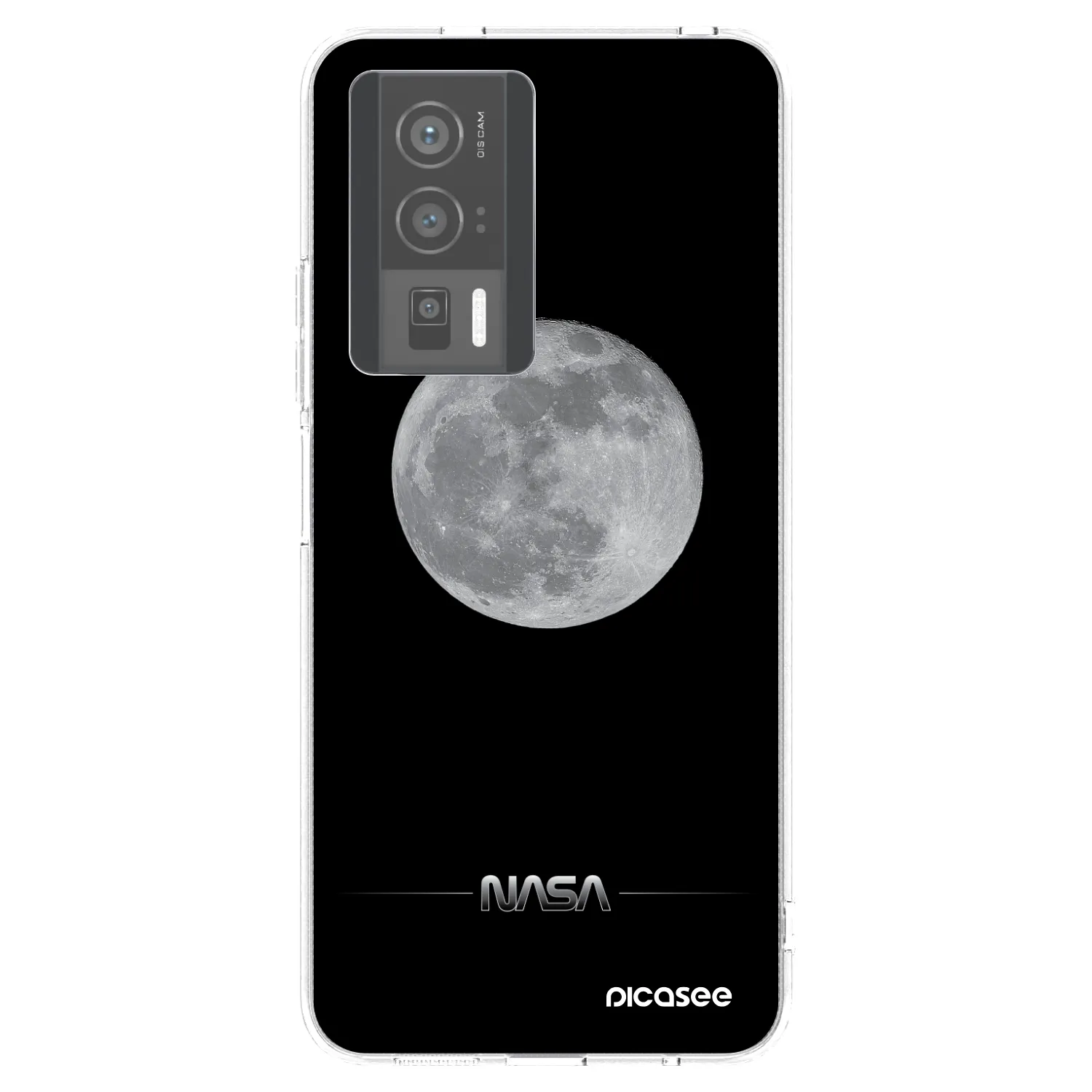 Picasee silikonowe przeźroczyste etui na Xiaomi Poco F5 Pro 5G - Moon Minimal