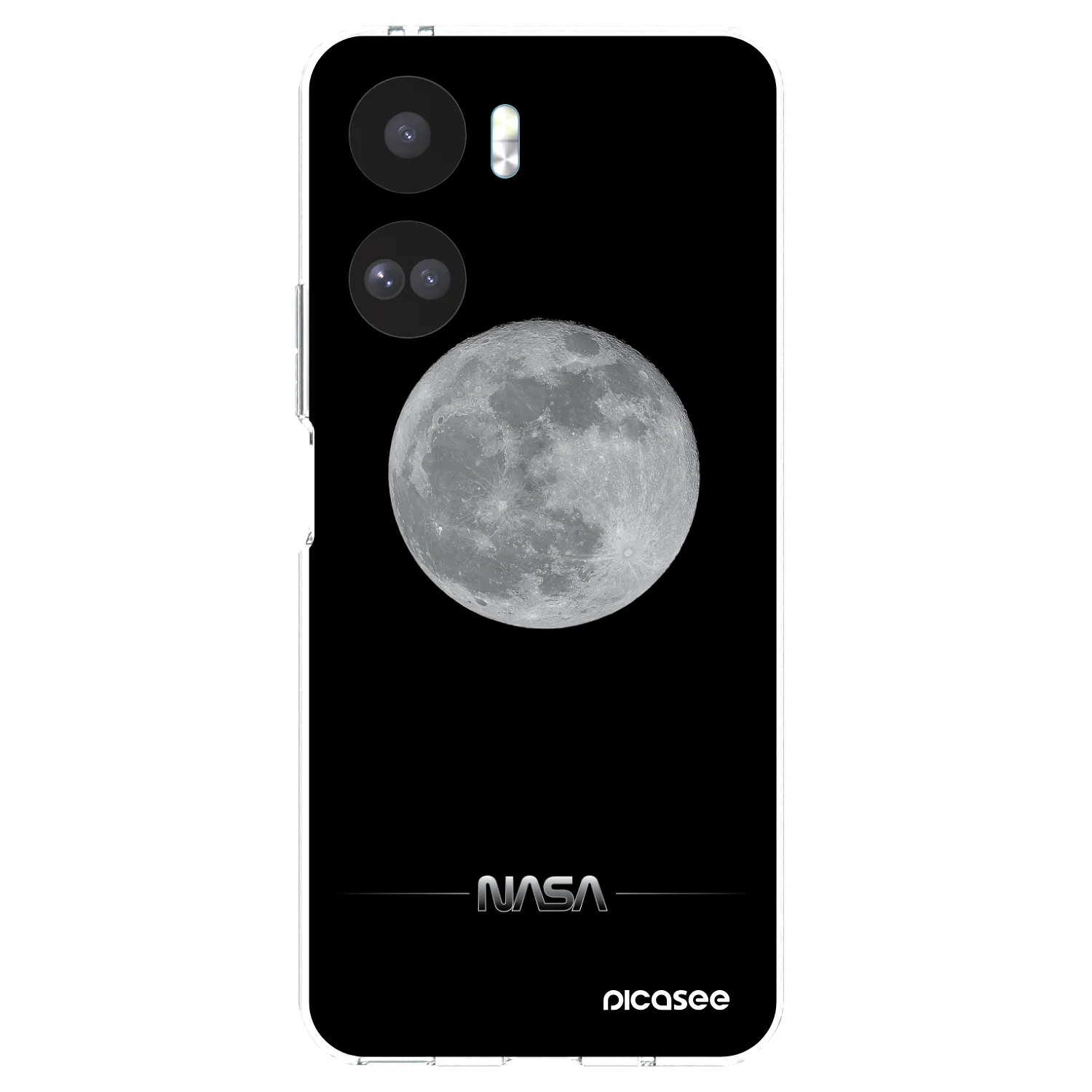 Picasee silikonowe przeźroczyste etui na Honor 90 Lite 5G - Moon Minimal