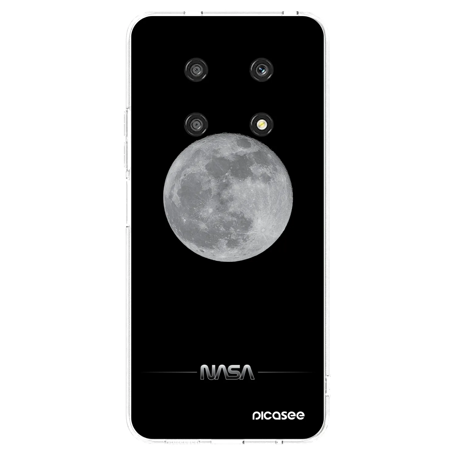 Picasee silikonowe przeźroczyste etui na Honor Magic4 Lite 5G - Moon Minimal