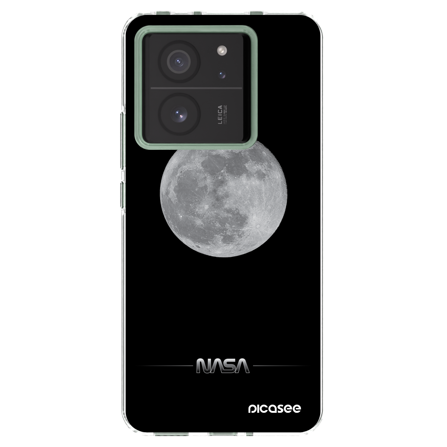 Picasee silikonowe przeźroczyste etui na Xiaomi 13T - Moon Minimal