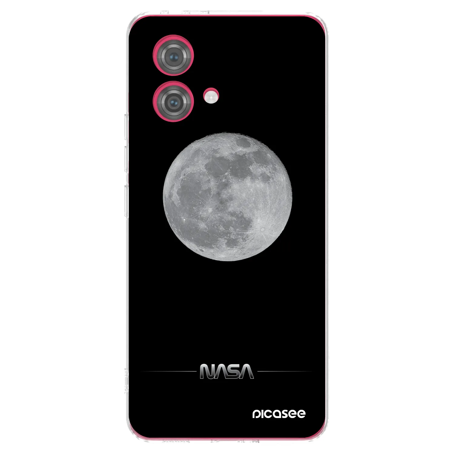 Picasee silikonowe przeźroczyste etui na Motorola Moto G84 5G - Moon Minimal