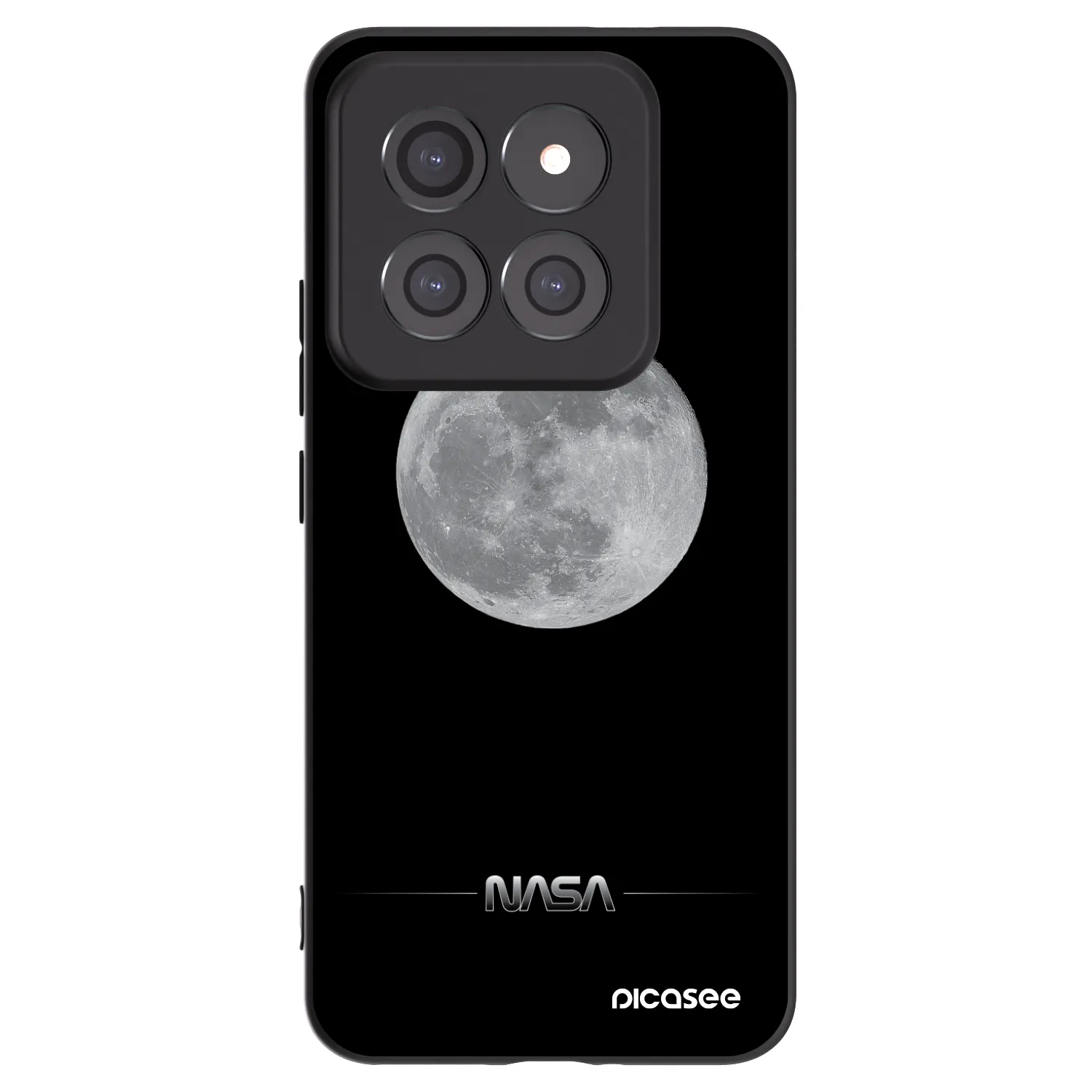 Picasee silikonowe czarne etui na Xiaomi 14 Pro - Moon Minimal