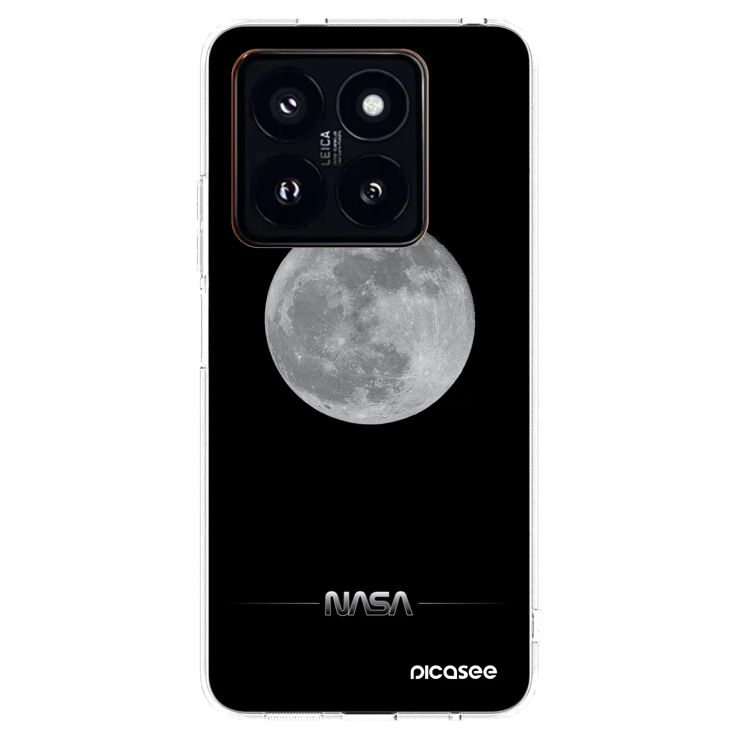 Picasee silikonowe przeźroczyste etui na Xiaomi 14 Pro - Moon Minimal