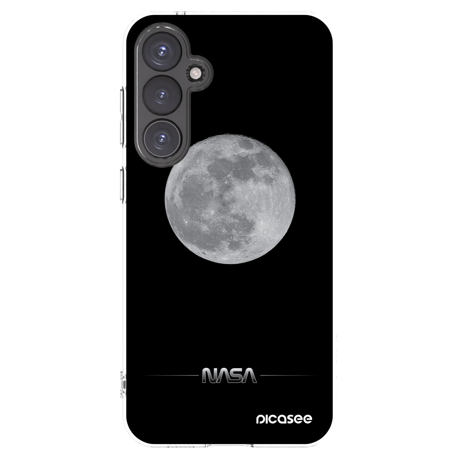 Picasee silikonowe przeźroczyste etui na Samsung Galaxy S23 FE S711B - Moon Minimal