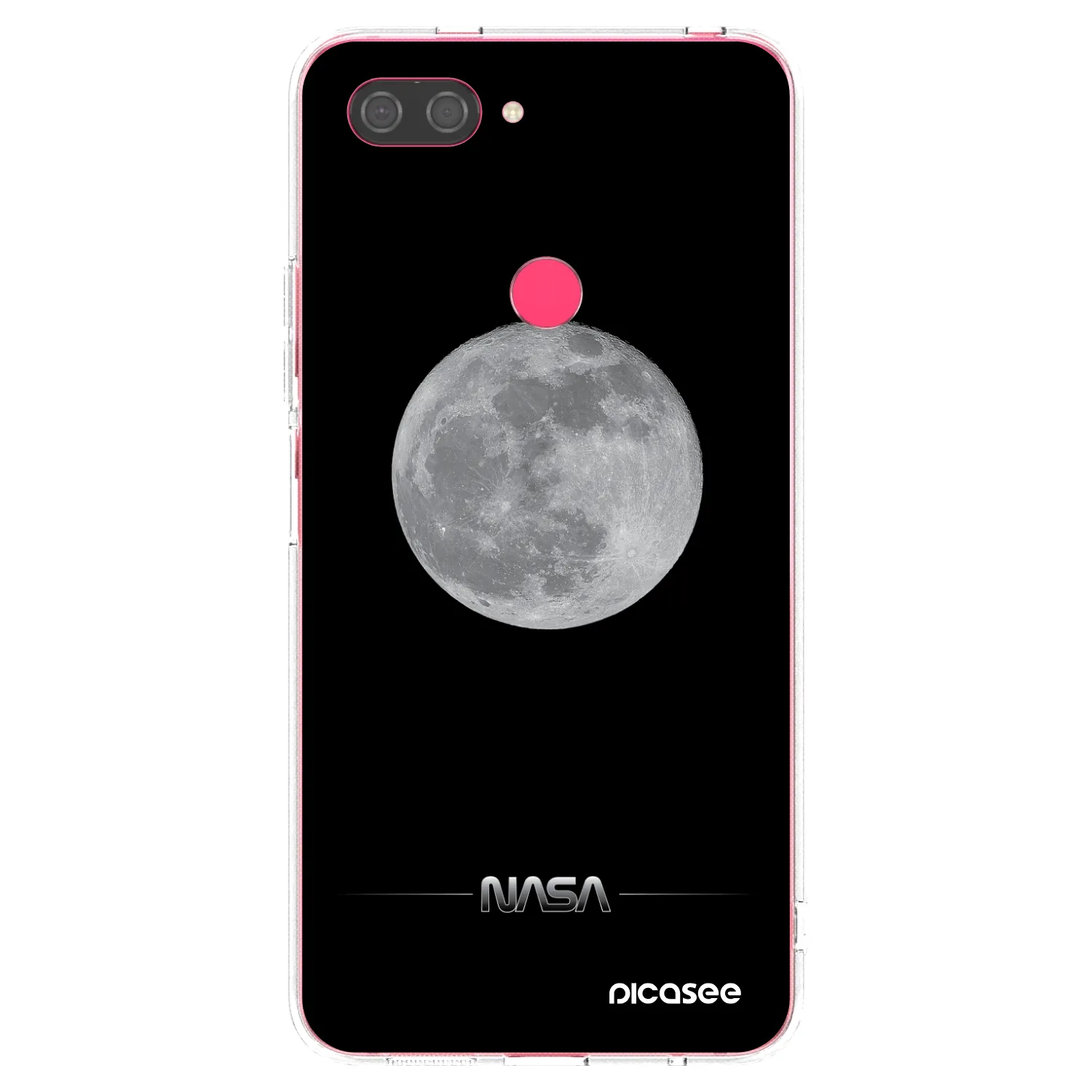 Picasee silikonowe przeźroczyste etui na Xiaomi Mi 8 Lite - Moon Minimal
