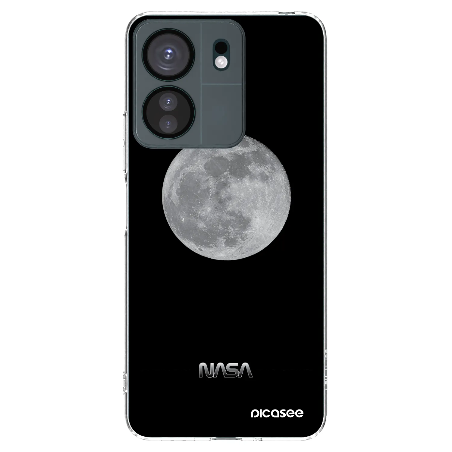 Picasee silikonowe przeźroczyste etui na Xiaomi Redmi 13C 4G - Moon Minimal