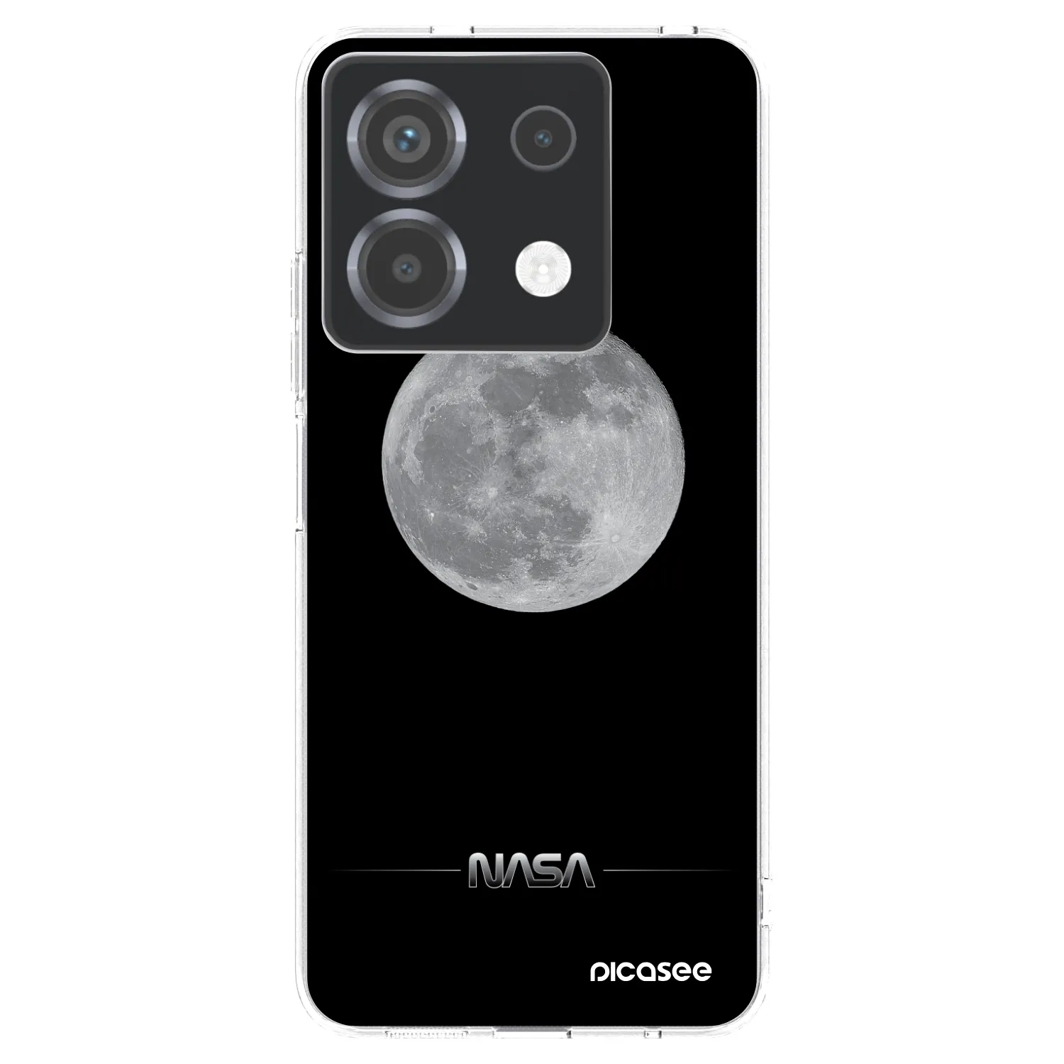Picasee silikonowe przeźroczyste etui na Xiaomi Poco X6 - Moon Minimal