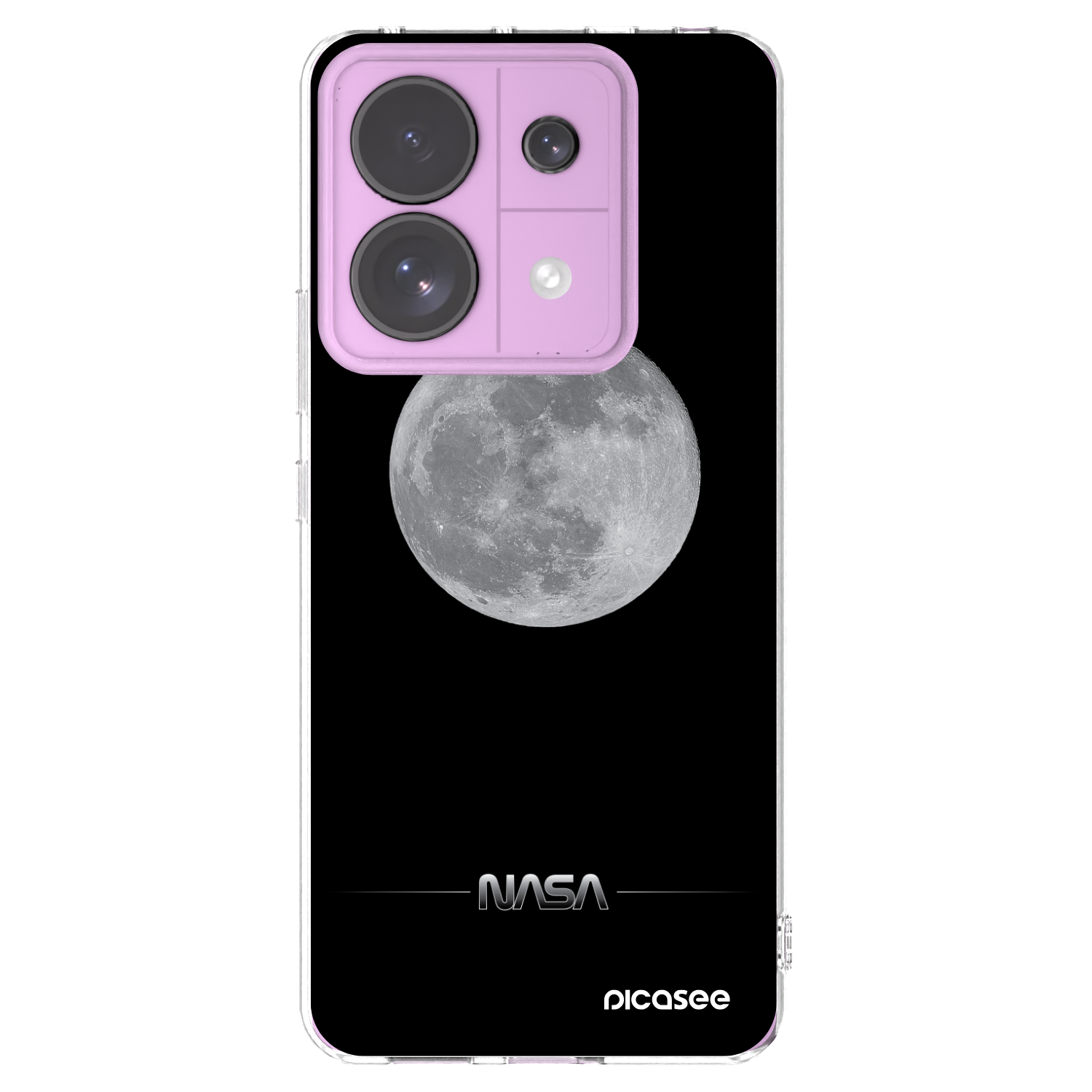 Picasee silikonowe przeźroczyste etui na Xiaomi Redmi Note 13 Pro 5G - Moon Minimal