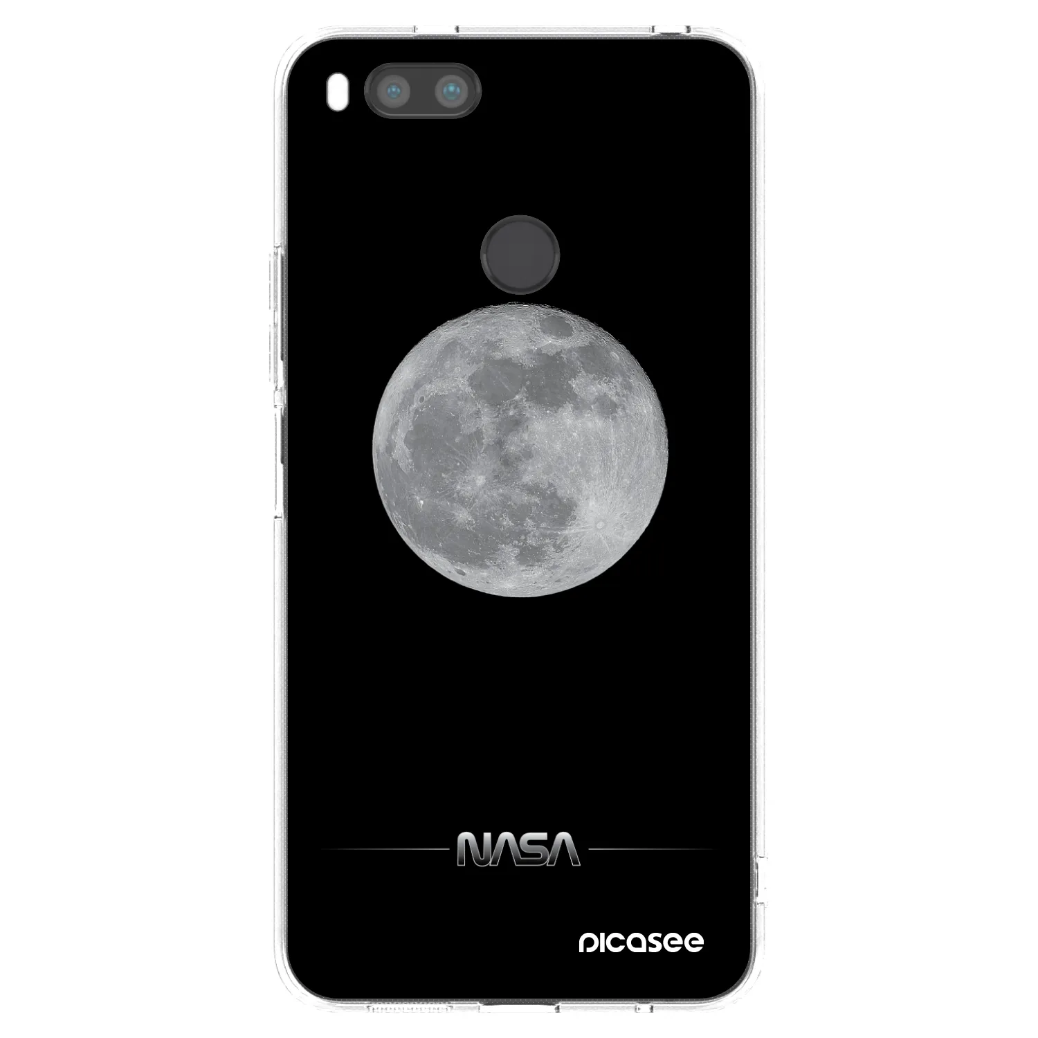 Picasee silikonowe przeźroczyste etui na Xiaomi Mi A1 Global - Moon Minimal