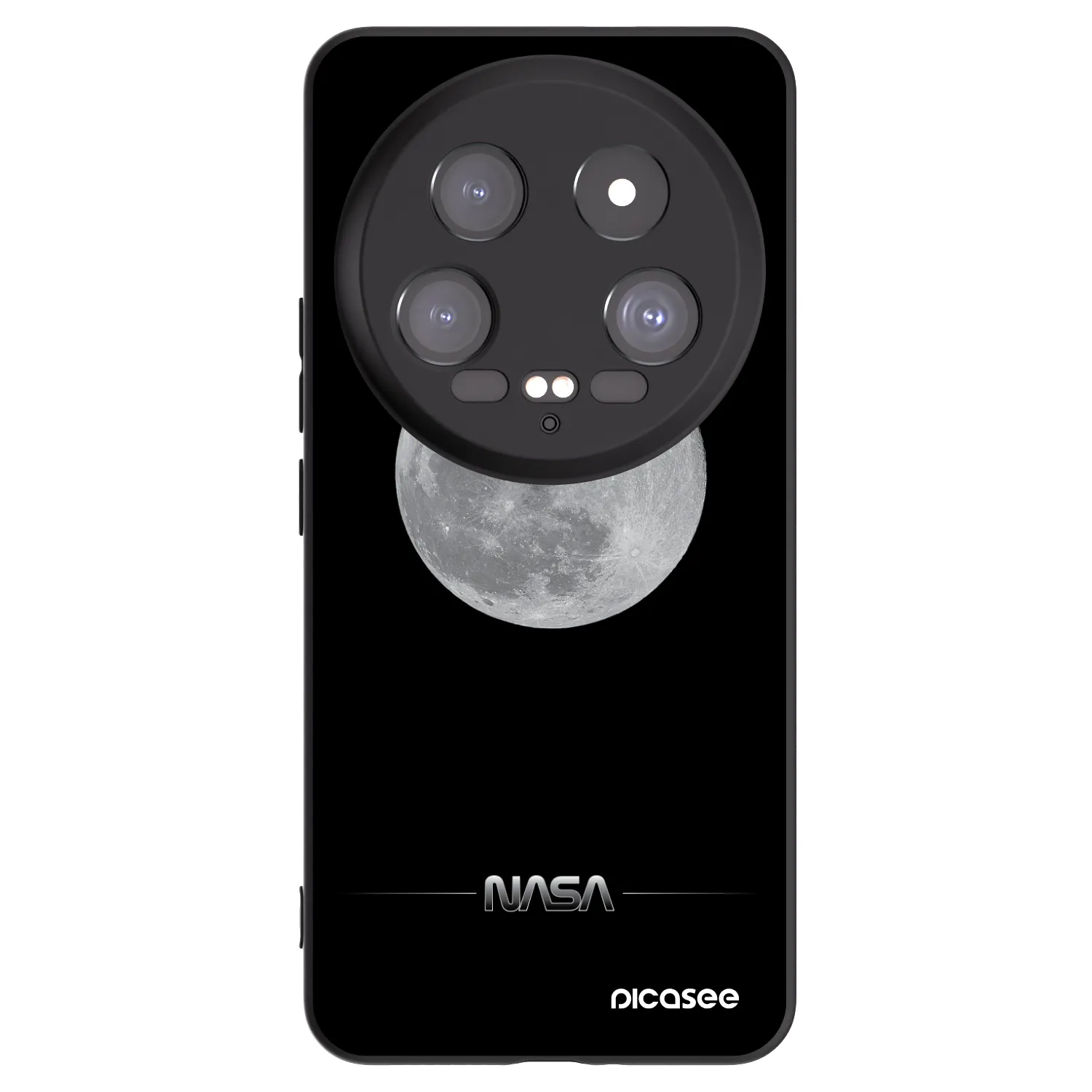 Picasee silikonowe czarne etui na Xiaomi 14 Ultra - Moon Minimal