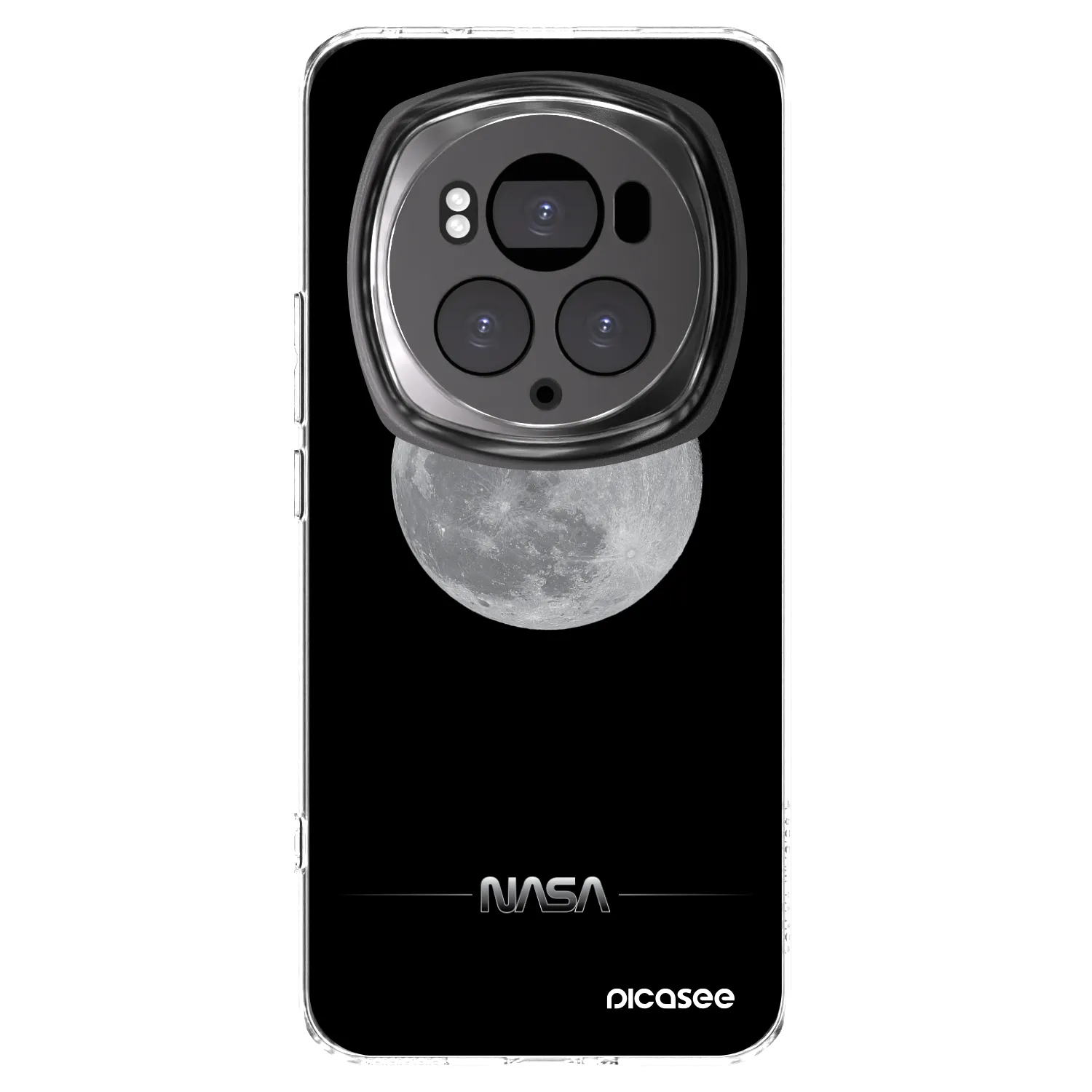 Picasee silikonowe przeźroczyste etui na Honor Magic6 Pro - Moon Minimal