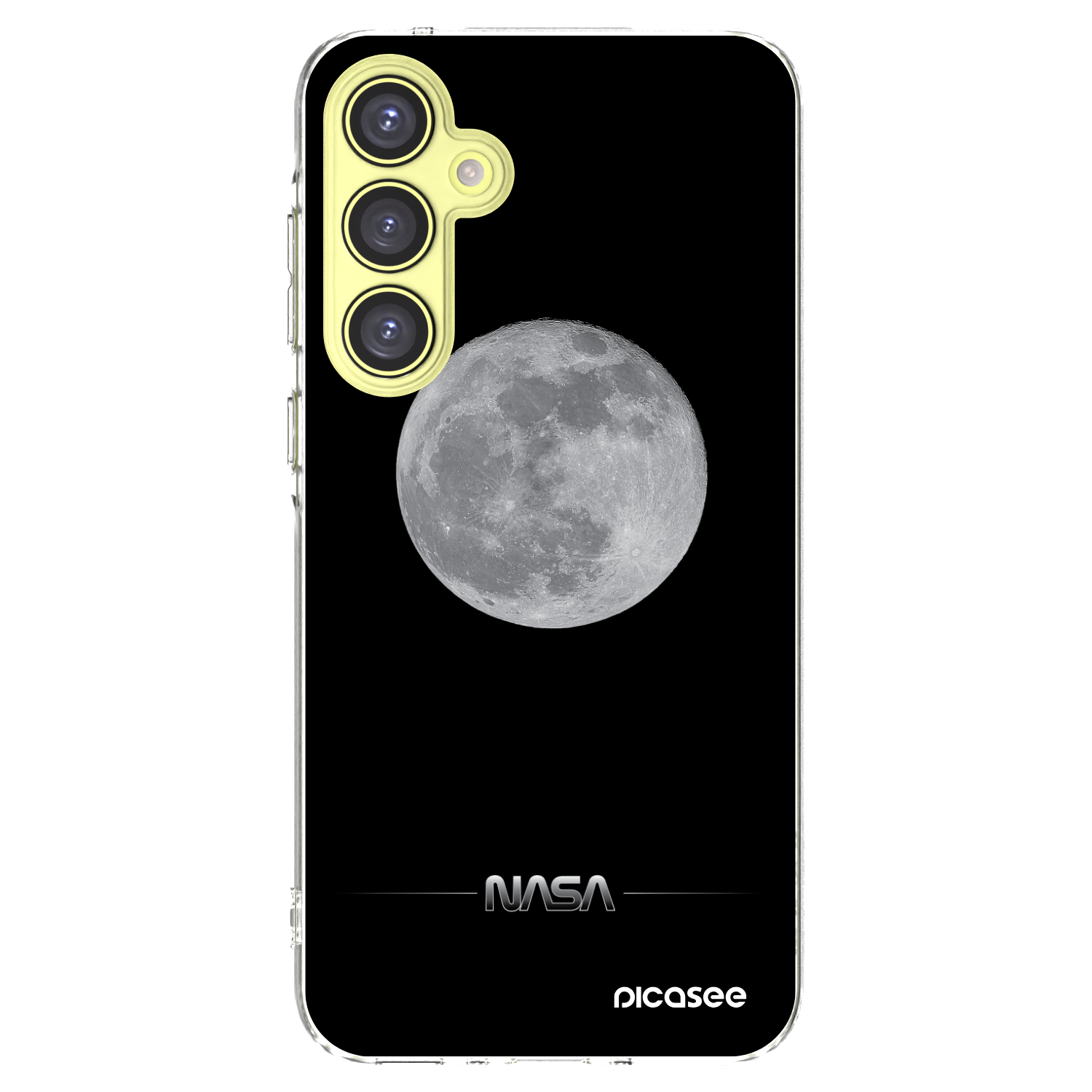 Picasee silikonowe przeźroczyste etui na Samsung Galaxy A35 5G A356B - Moon Minimal