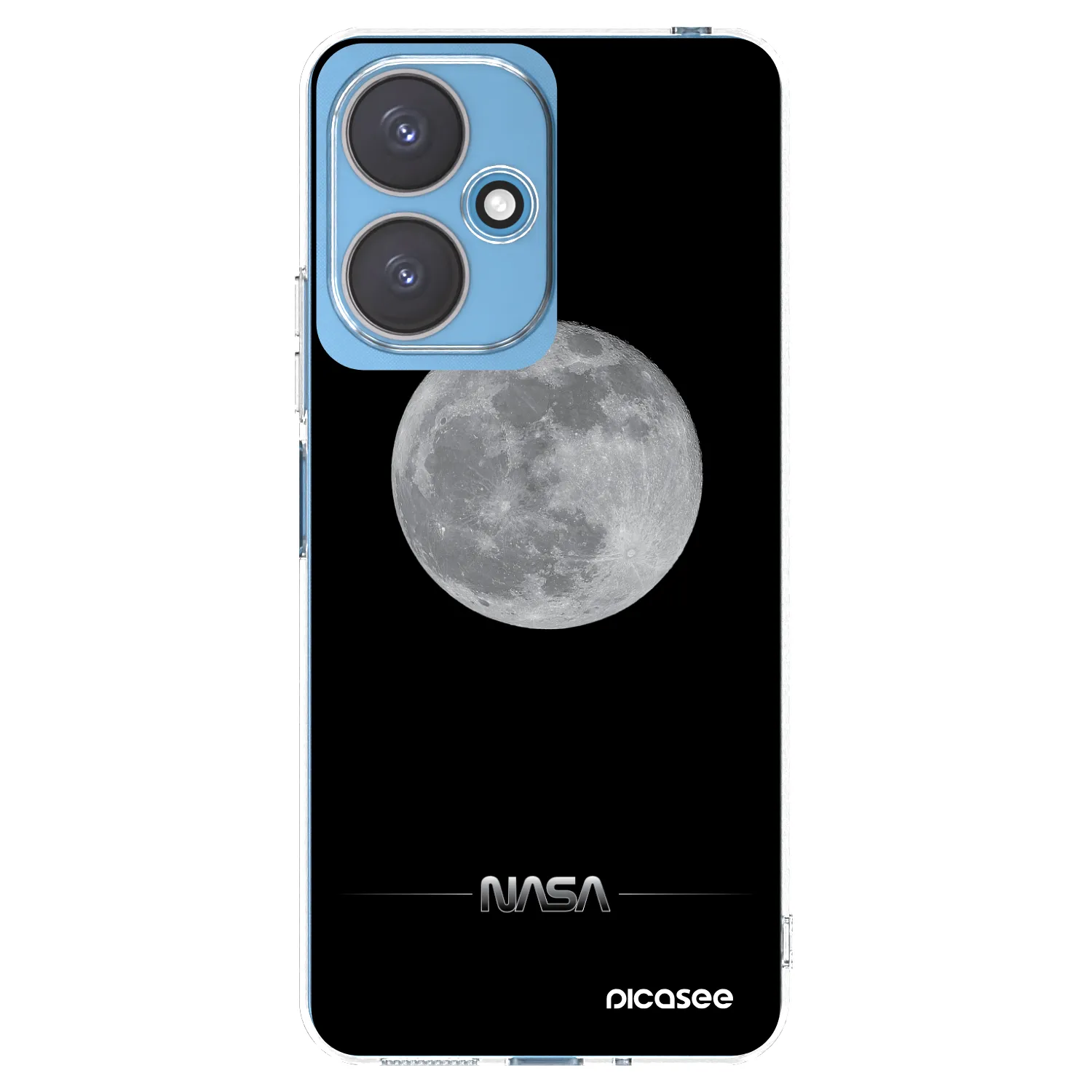 Picasee silikonowe przeźroczyste etui na Xiaomi Redmi 13C 5G - Moon Minimal