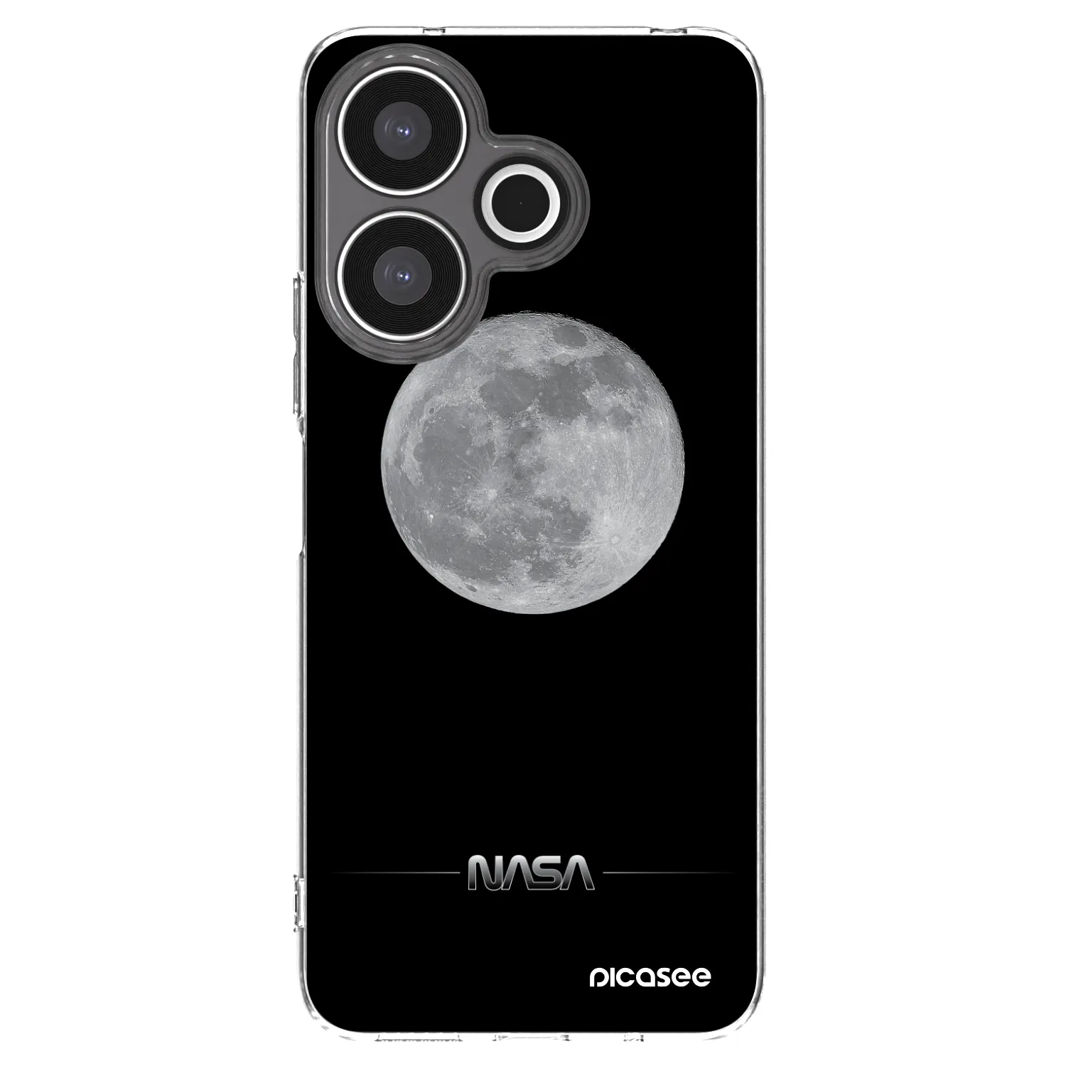 Picasee silikonowe przeźroczyste etui na Xiaomi Redmi 13 4G - Moon Minimal