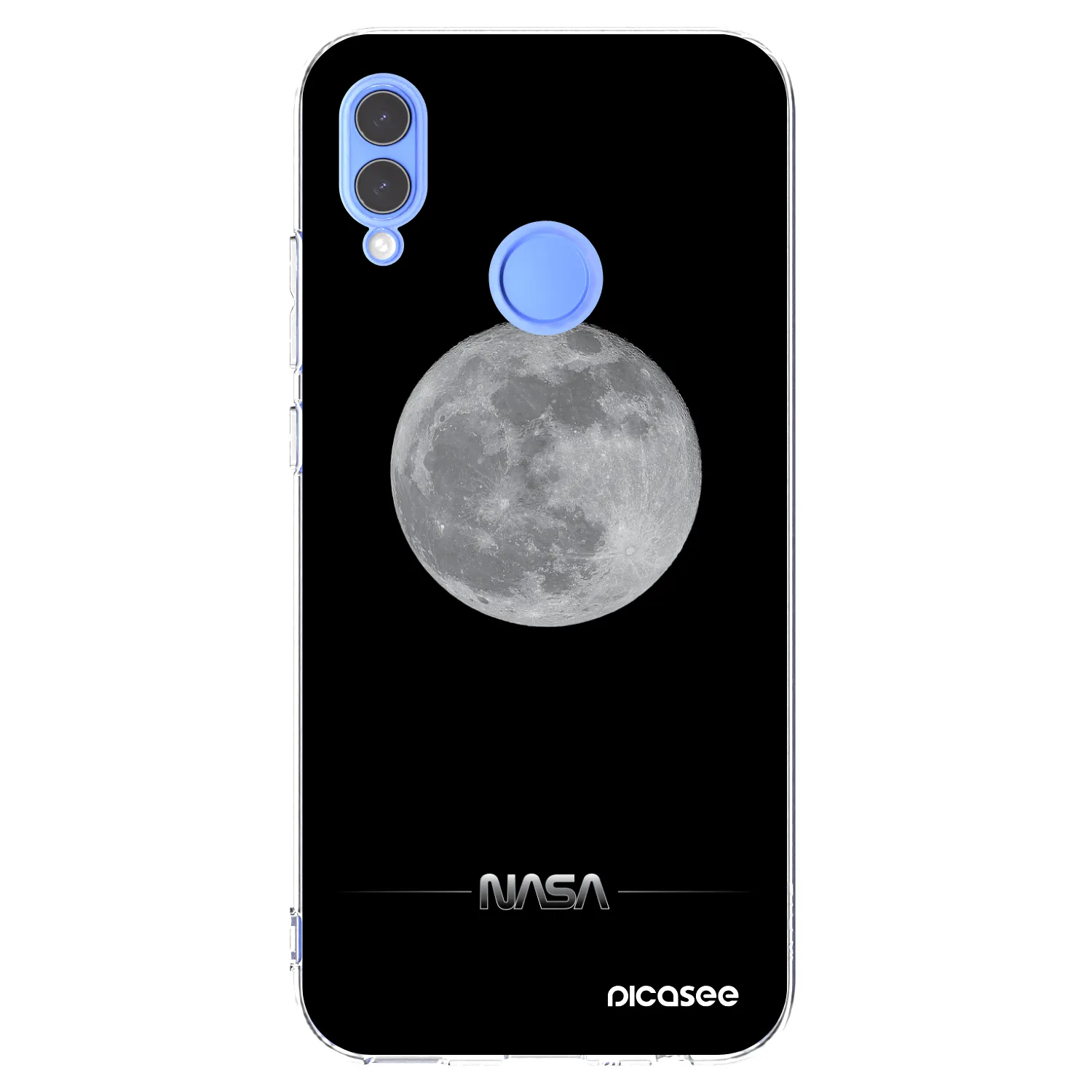 Picasee silikonowe przeźroczyste etui na Honor 10 Lite - Moon Minimal
