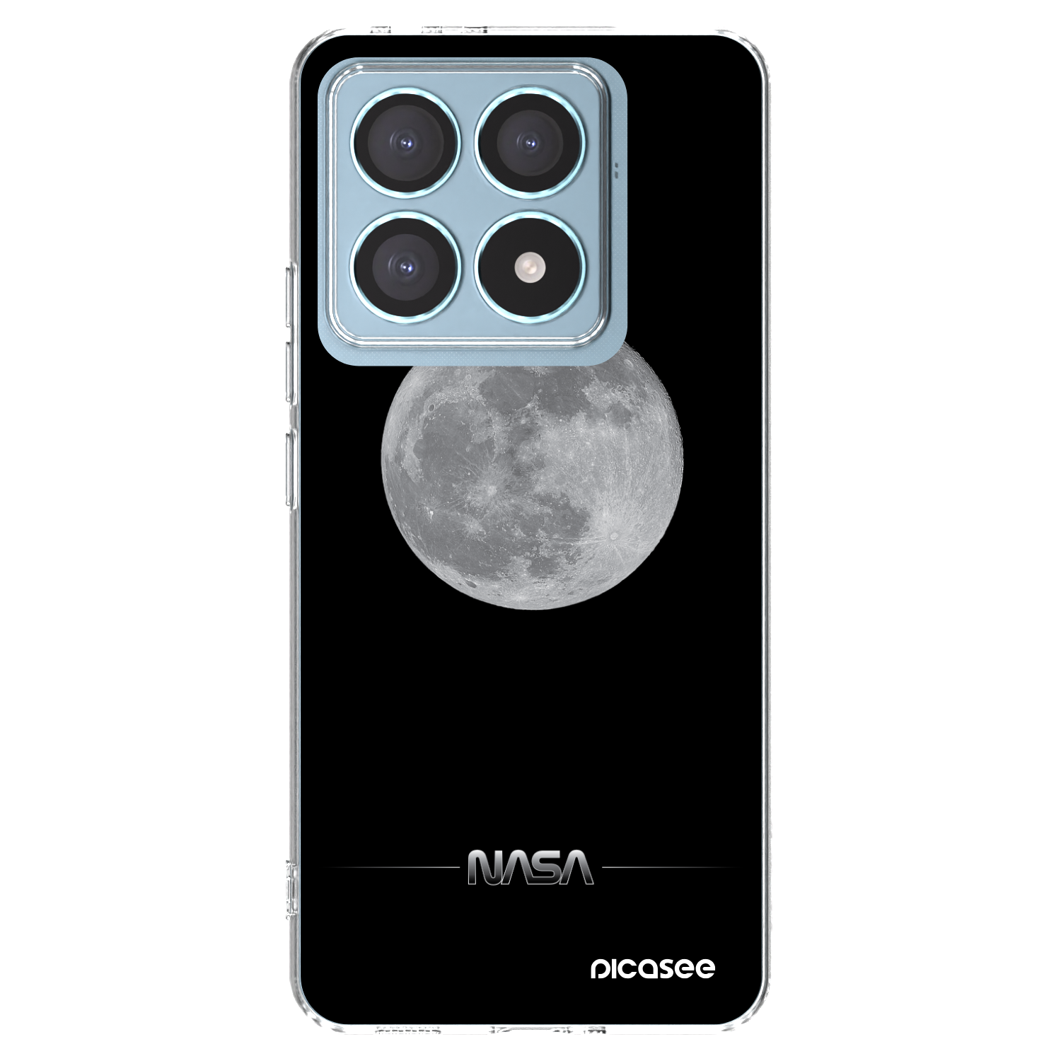 Picasee silikonowe przeźroczyste etui na Xiaomi 14T Pro - Moon Minimal