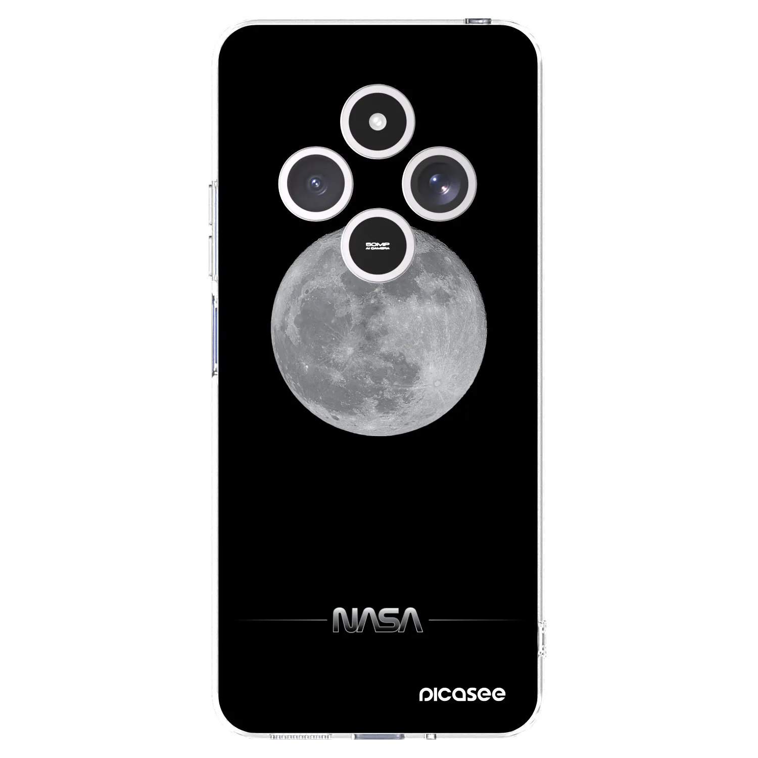 Picasee silikonowe przeźroczyste etui na Xiaomi Redmi 14C - Moon Minimal