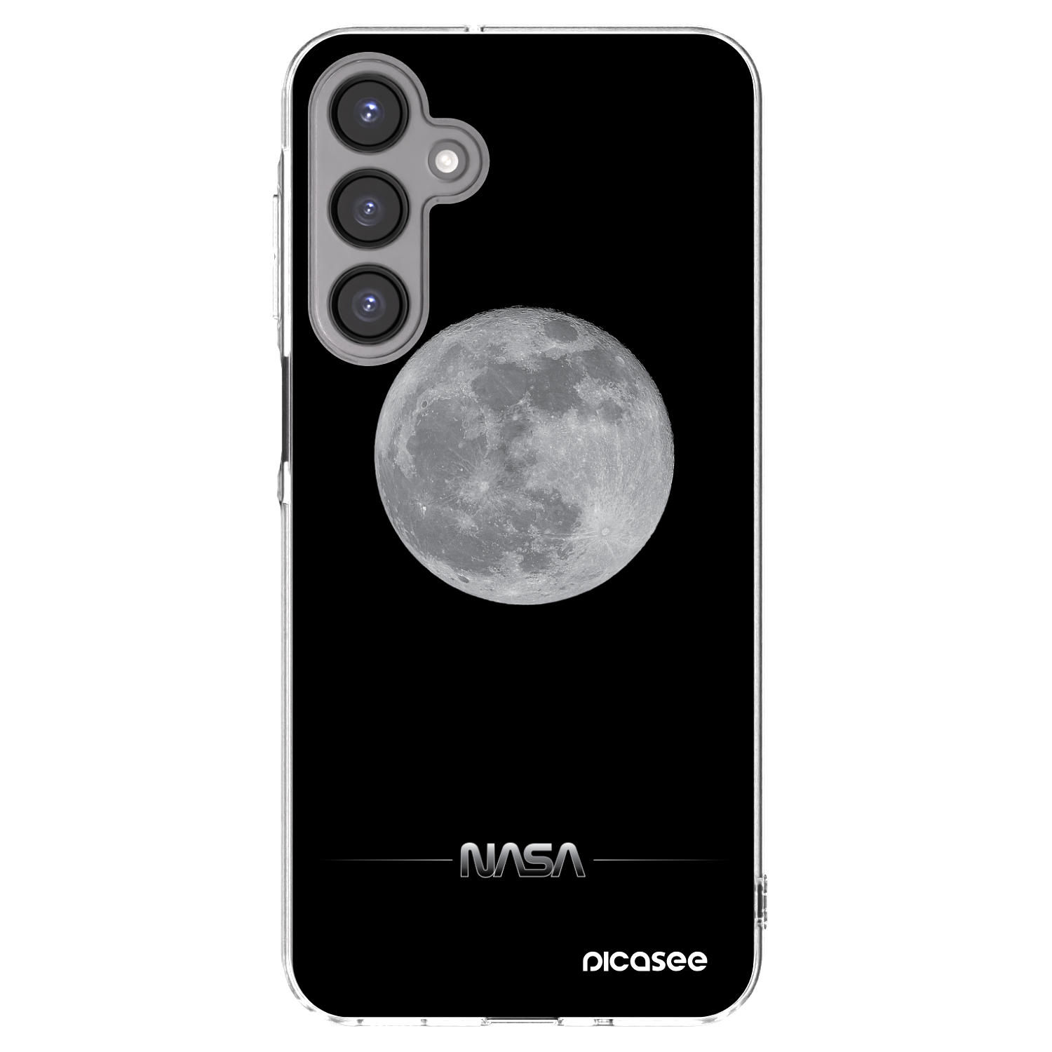 Picasee silikonowe przeźroczyste etui na Samsung Galaxy A16 5G - Moon Minimal