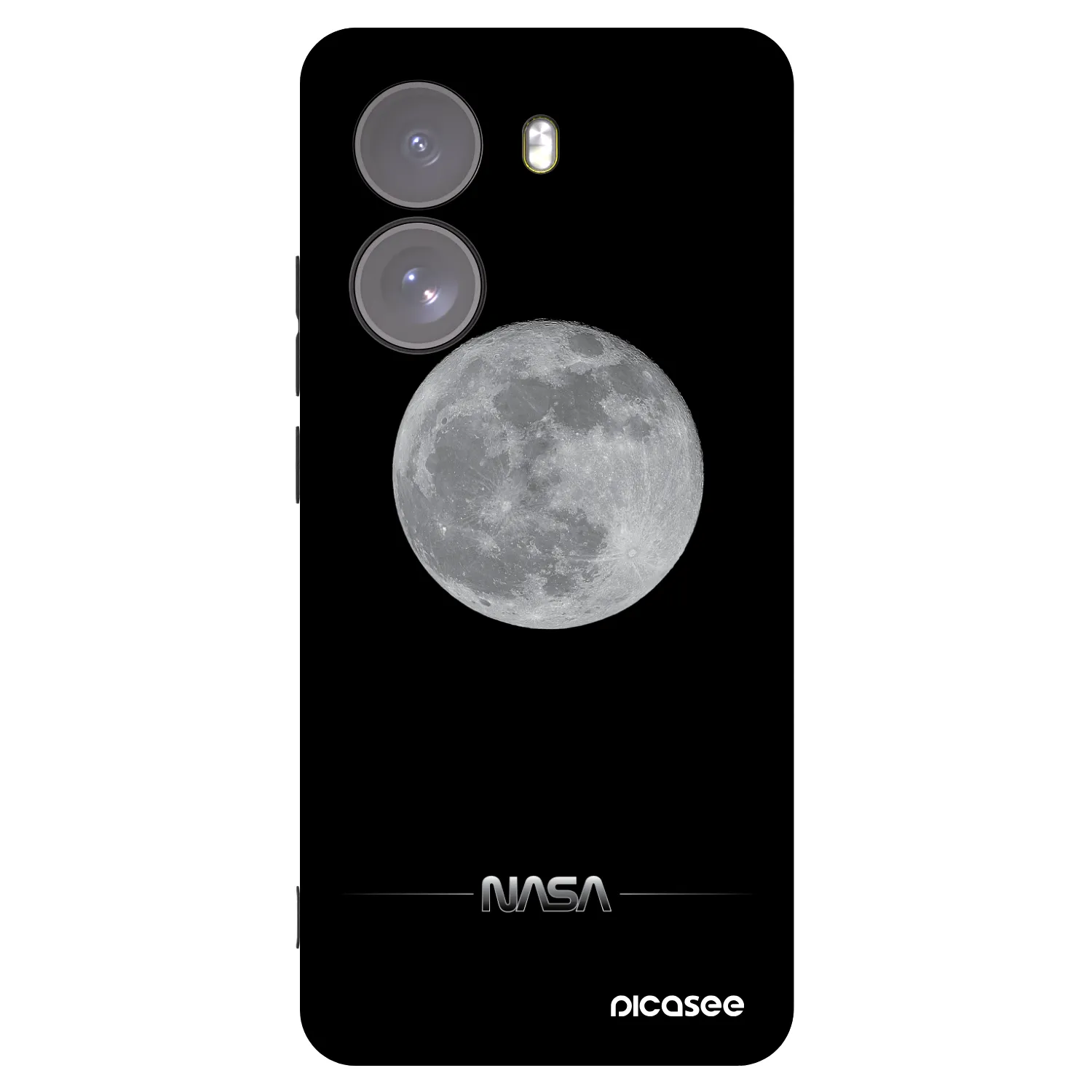 Picasee silikonowe czarne etui na Xiaomi Poco X7 - Moon Minimal