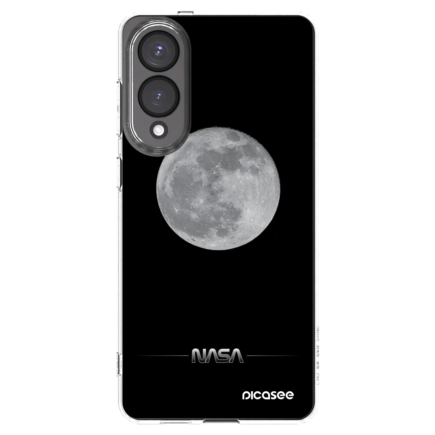 Picasee silikonowe przeźroczyste etui na Samsung Galaxy S25 Edge 5G - Moon Minimal