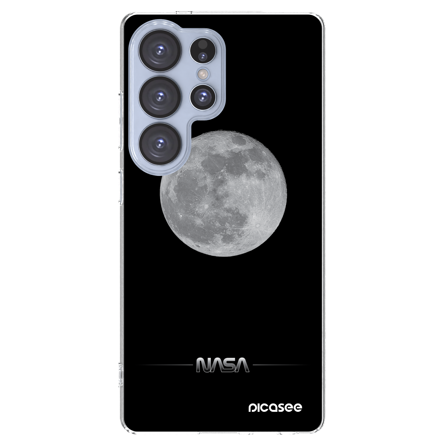 Picasee silikonowe przeźroczyste etui na Samsung Galaxy S25 Ultra 5G - Moon Minimal