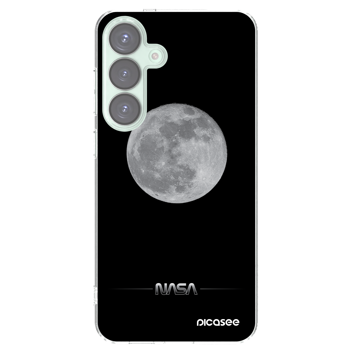 Picasee silikonowe przeźroczyste etui na Samsung Galaxy S25+ 5G - Moon Minimal