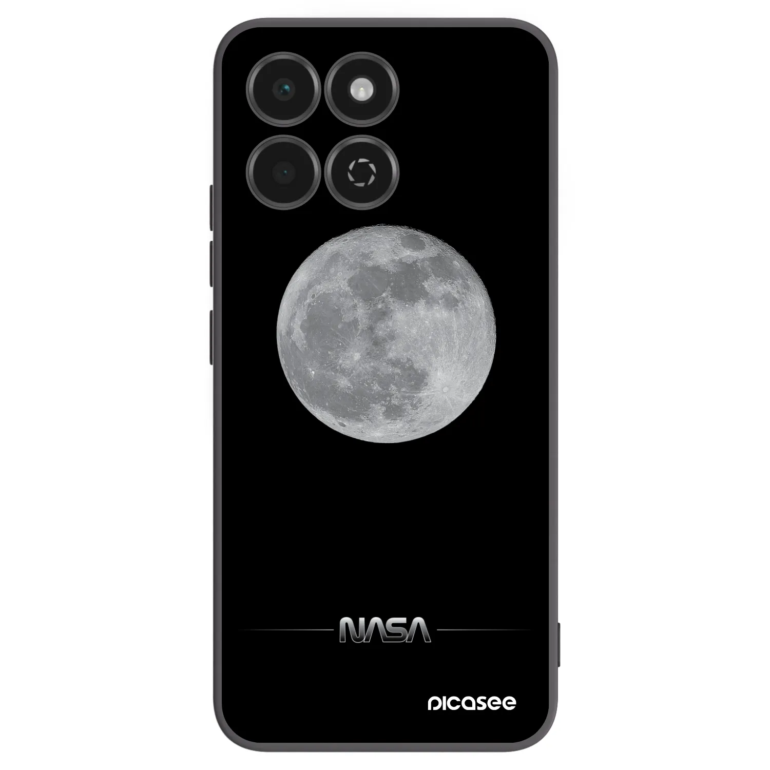 Picasee silikonowe czarne etui na Honor 200 Smart 5G - Moon Minimal