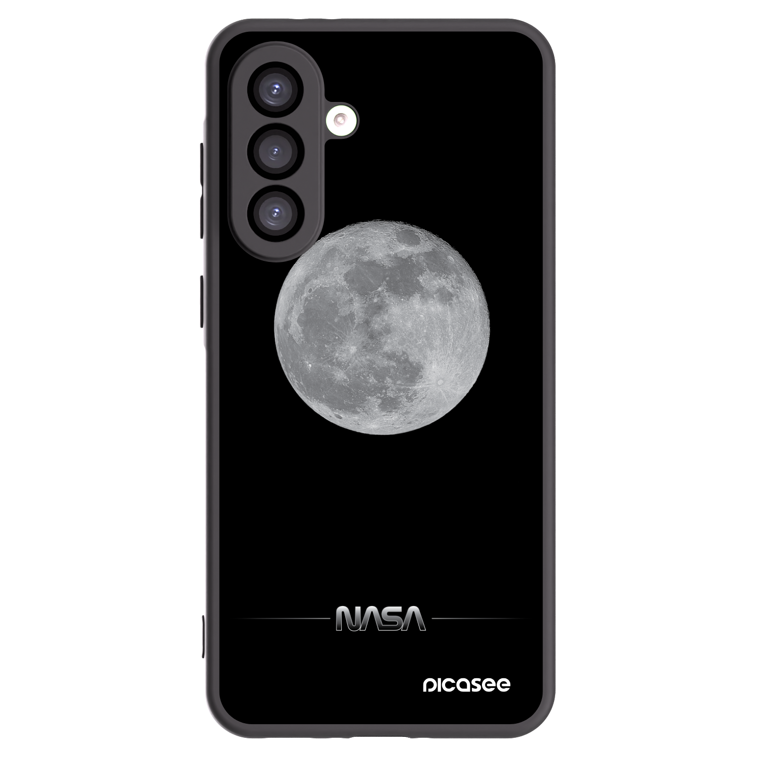 Picasee silikonowe czarne etui na Samsung Galaxy A26 5G A266B - Moon Minimal