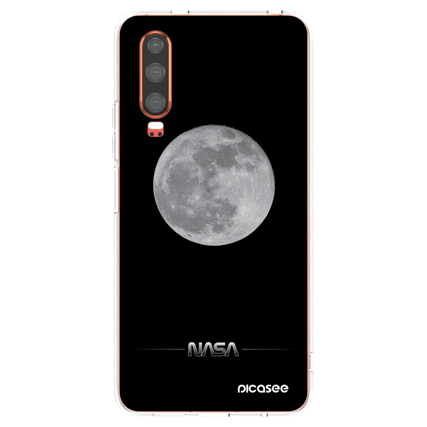 Picasee silikonowe przeźroczyste etui na Huawei P30 - Moon Minimal