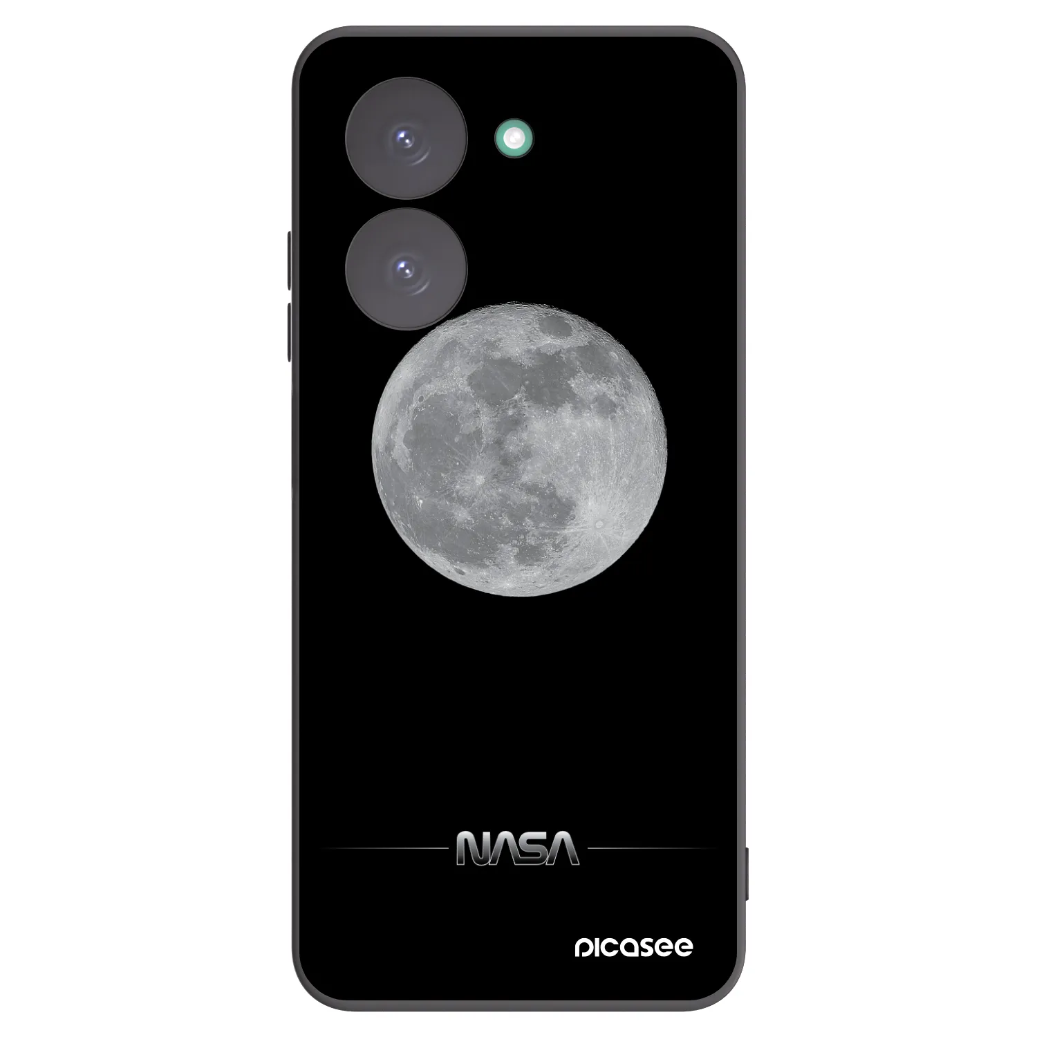 Picasee silikonowe czarne etui na Xiaomi Redmi A5 - Moon Minimal