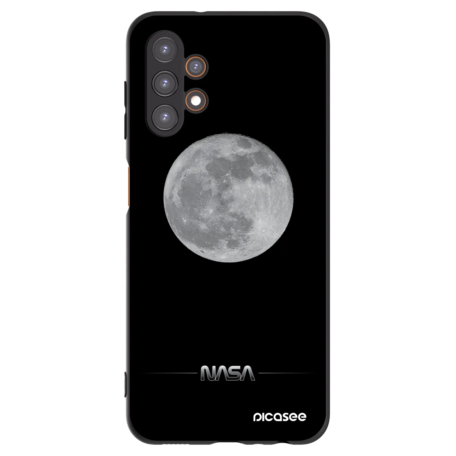 Picasee silikonowe czarne etui na Samsung Galaxy A13 5G - Moon Minimal