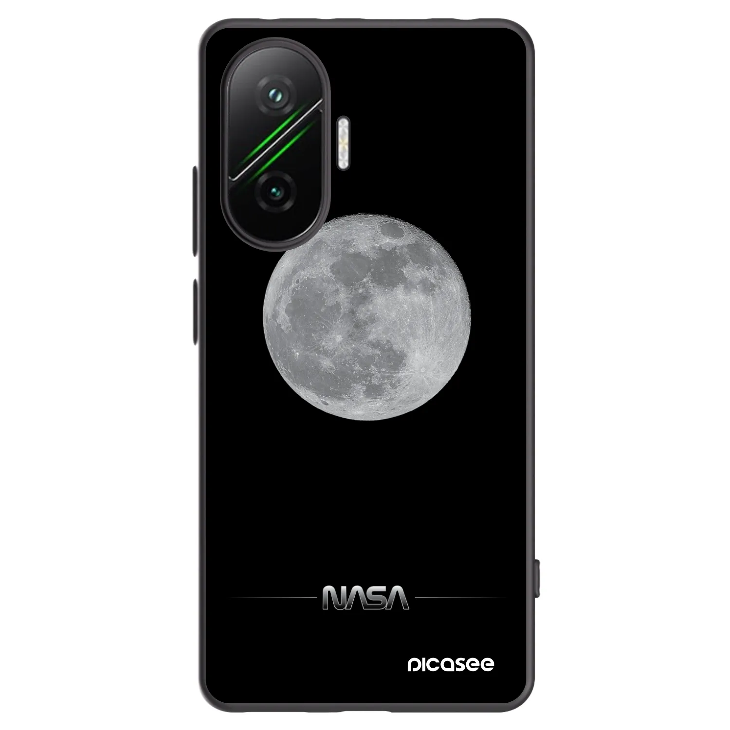 Picasee silikonowe czarne etui na Xiaomi Poco F7 5G - Moon Minimal
