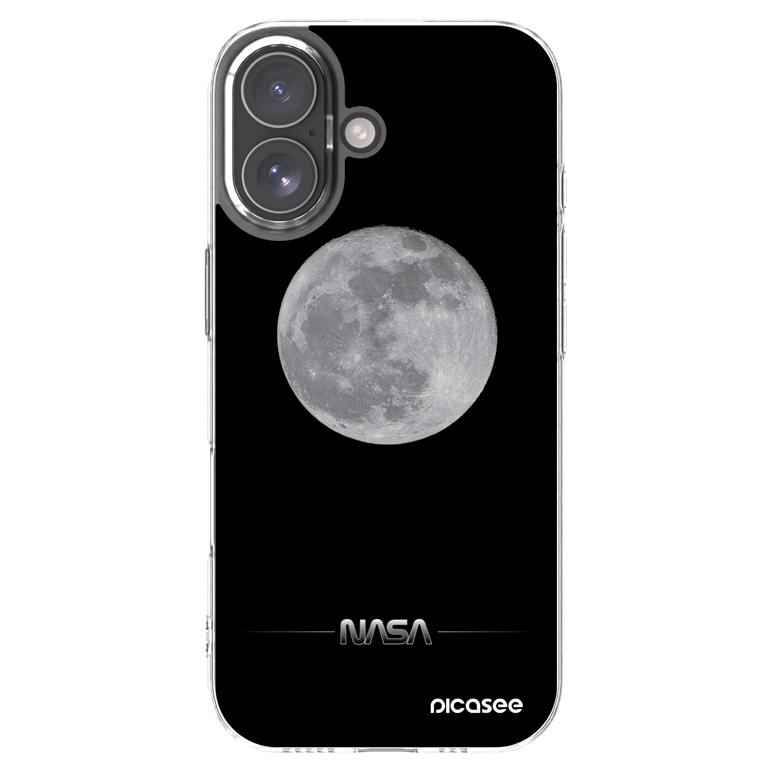 Picasee silikonowe przeźroczyste etui na Apple iPhone 17 - Moon Minimal