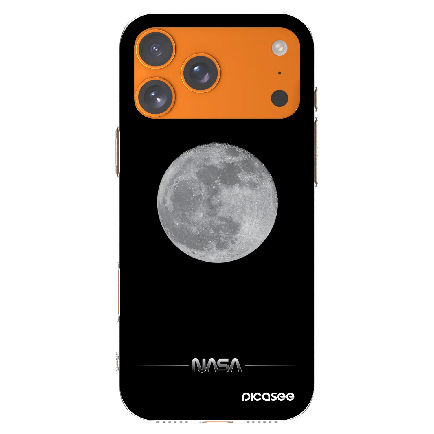 Picasee silikonowe przeźroczyste etui na Apple iPhone 17 Pro Max - Moon Minimal