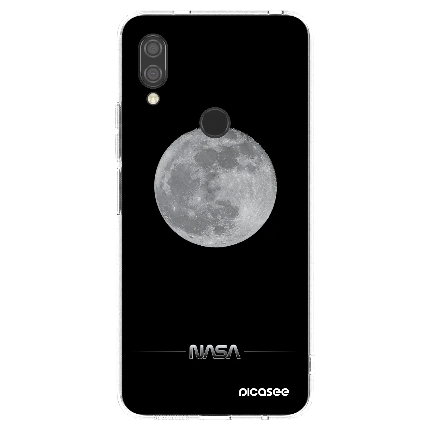 Picasee silikonowe przeźroczyste etui na Xiaomi Redmi 7 - Moon Minimal