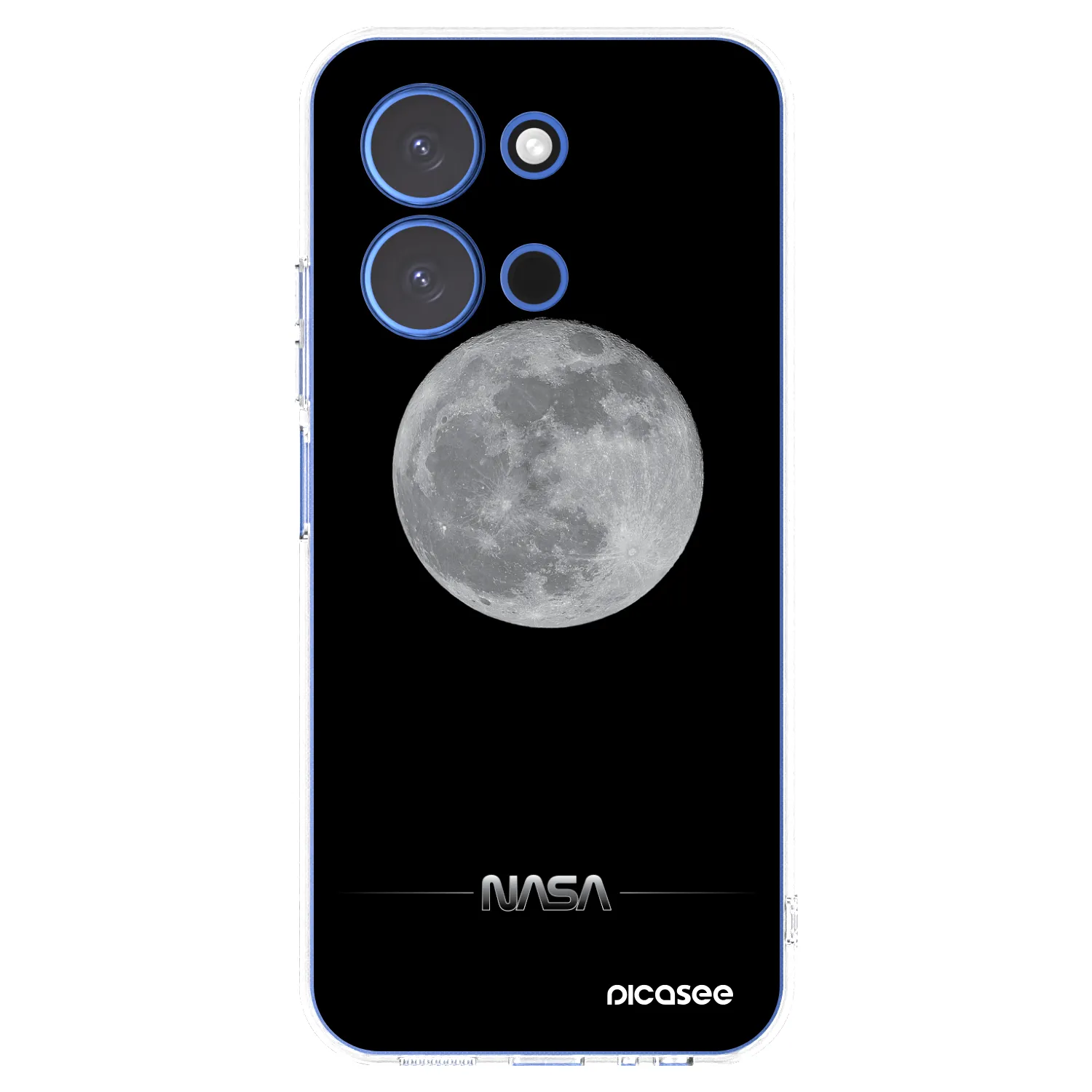 Picasee silikonowe przeźroczyste etui na Xiaomi Redmi 15C 4G - Moon Minimal