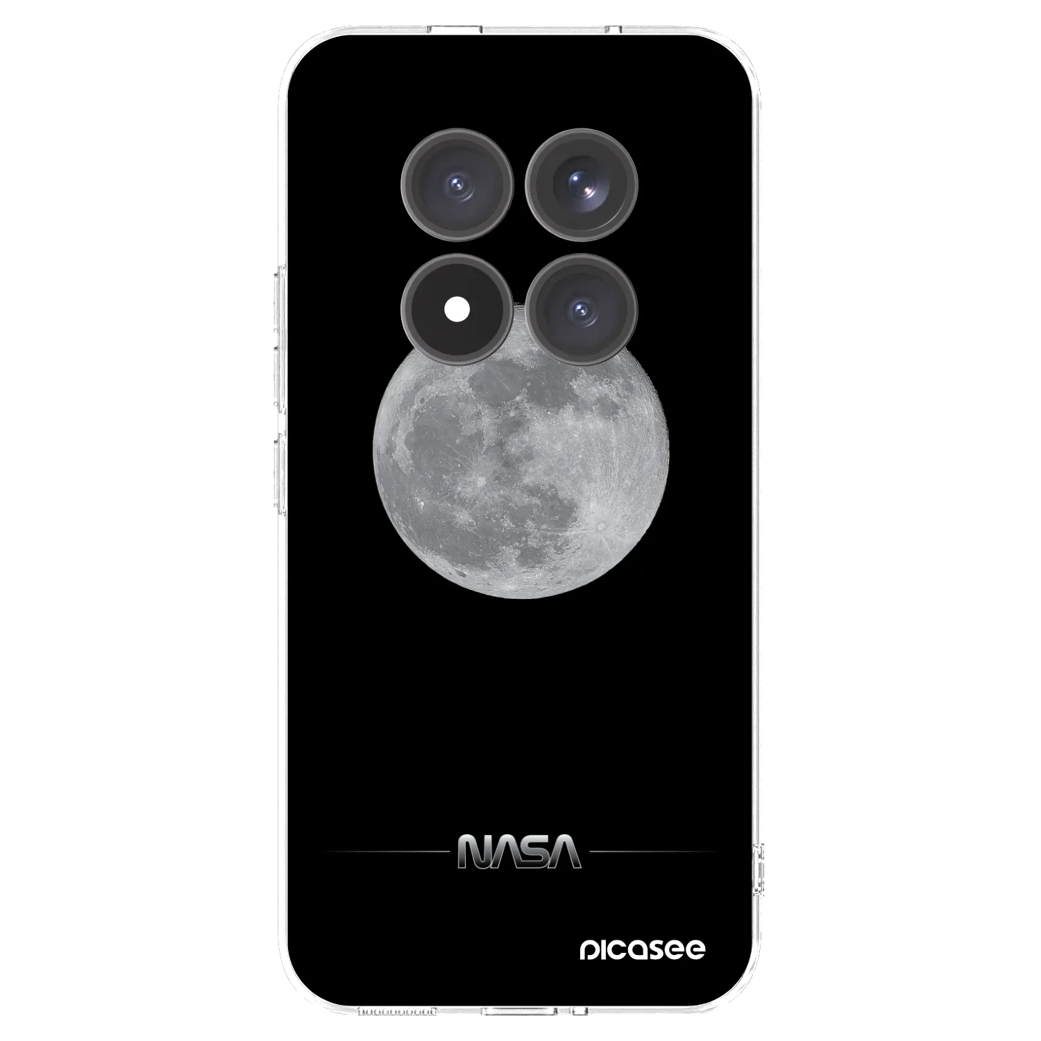 Picasee silikonowe przeźroczyste etui na Xiaomi Redmi Note 15 Pro+ - Moon Minimal
